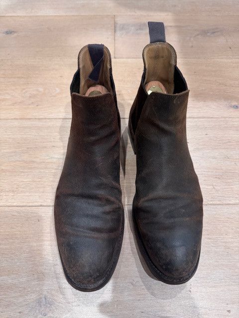 Crockett & Jones Chelsea 5 Dark Brown Rough-Out Suede Size US 9 / EU 42 - 2 Thumbnail