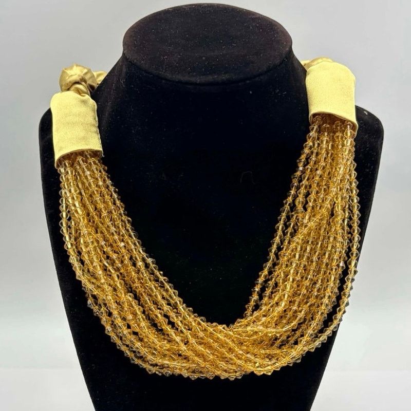 Other Gold Layered Seed Beaded Necklace Size ONE SIZE - 1 Thumbnail
