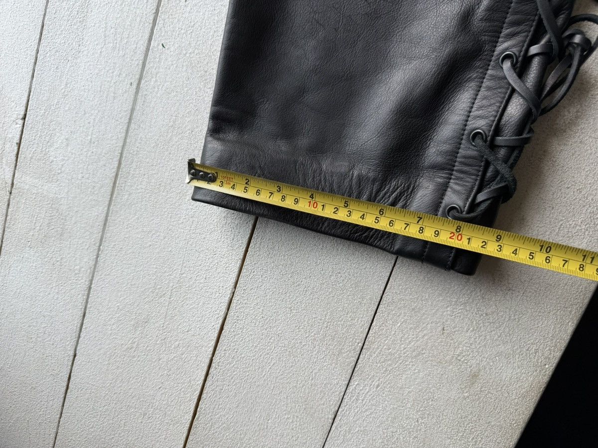 Vintage Vintage 00s Punk Rock Opium Y2K Biker Moto Leather pants Size US 39 - 17 Thumbnail