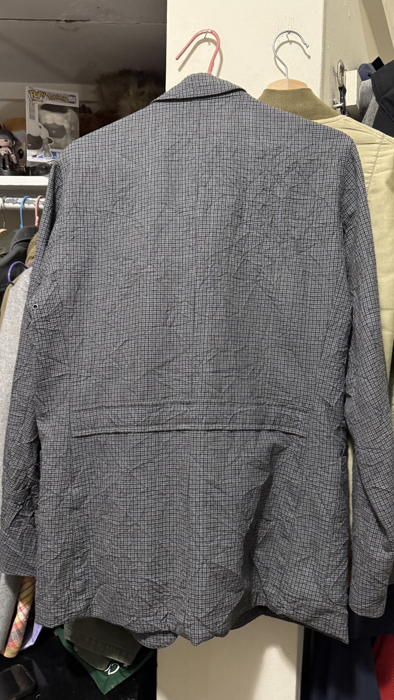 Sophnet. × uniform experiment Sophnet wool ISSEY-Wrinkled effect riri Zipper 3B Jacket L Size 38R - 3 Thumbnail