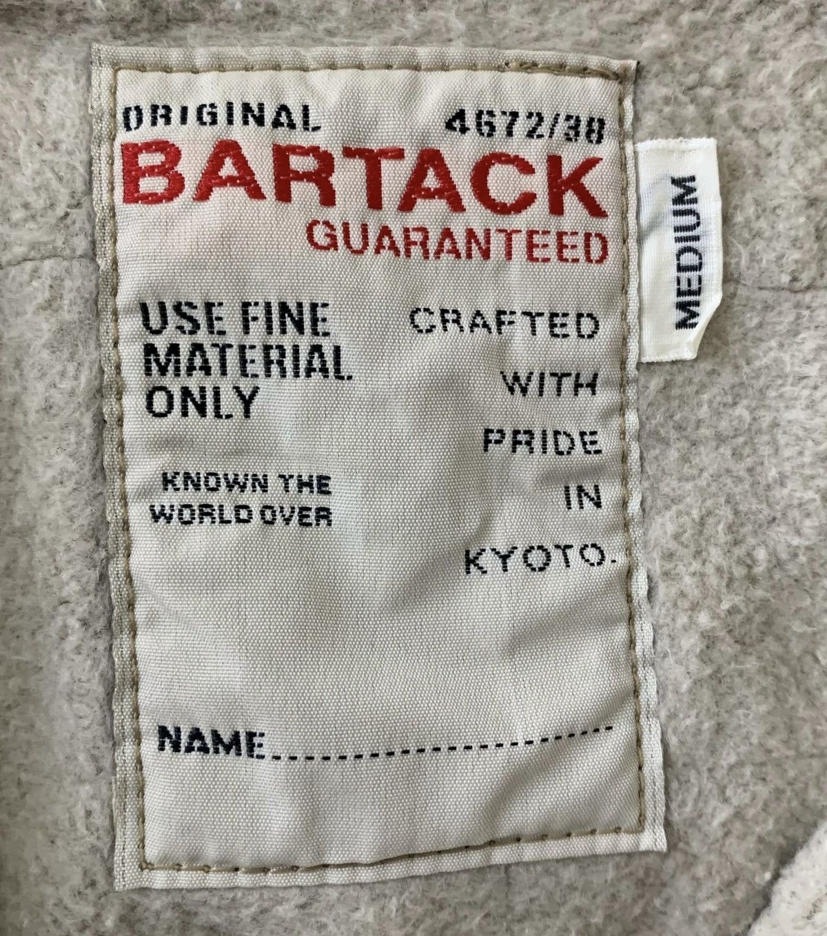 Japanese Brand Bartack Guaranteed Japanese Brand Quilted Half Button Jacket Size US M / EU 48-50 / 2 - 8 Thumbnail
