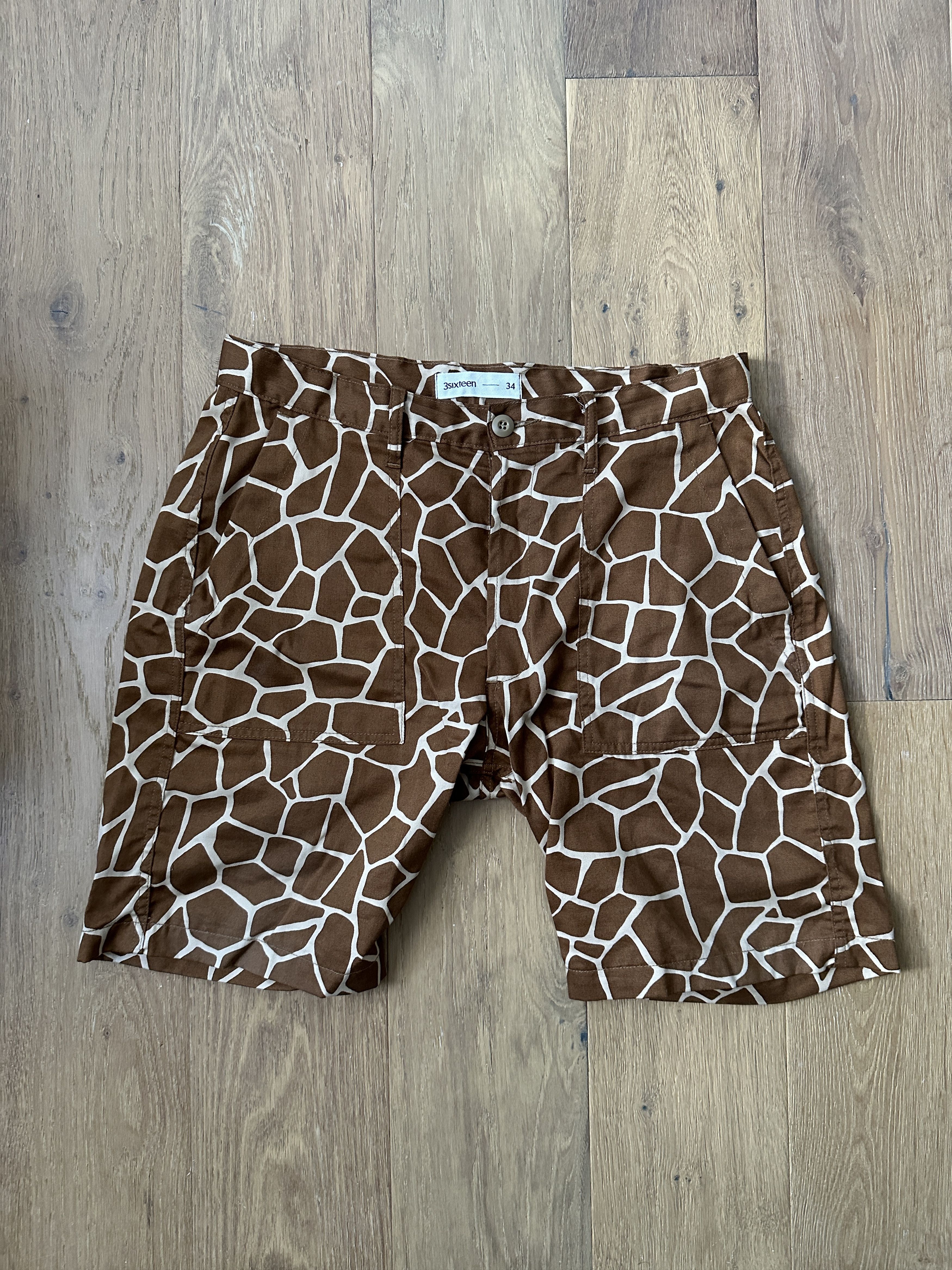 3sixteen Fatigue Shorts - Giraffe Print
