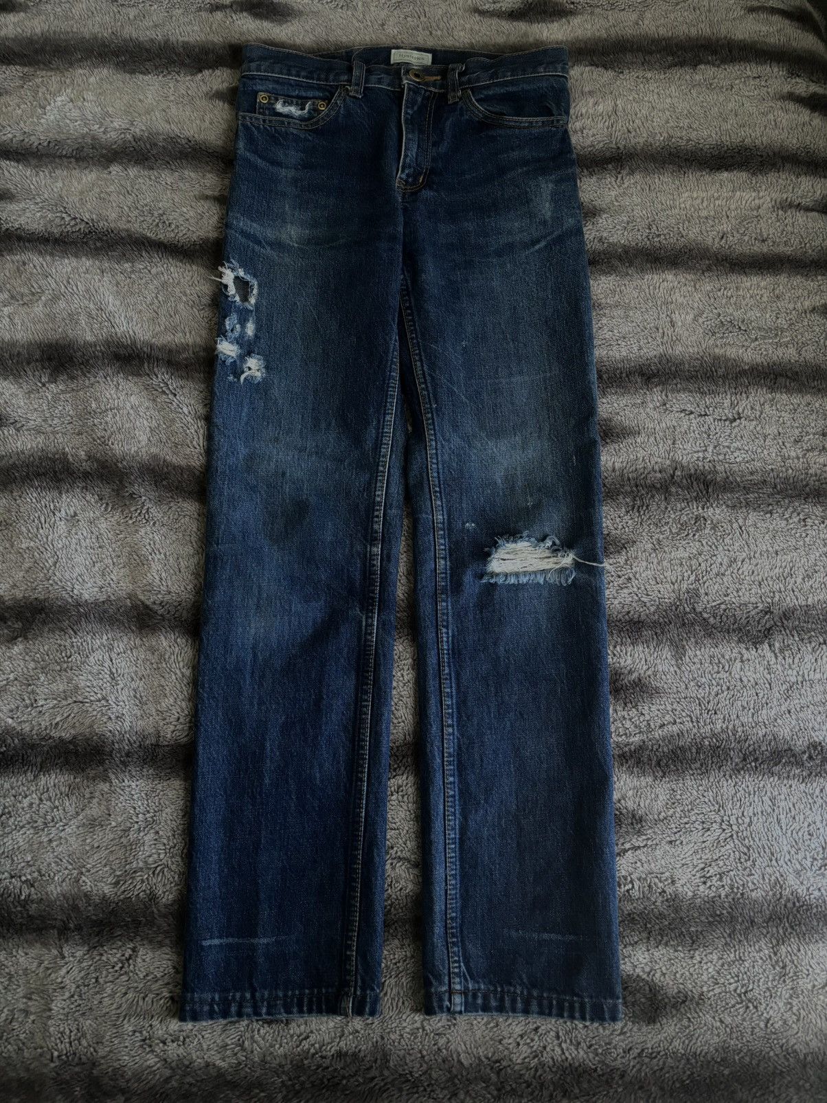 Hysteric Glamour Distressed Straight Fit Denim