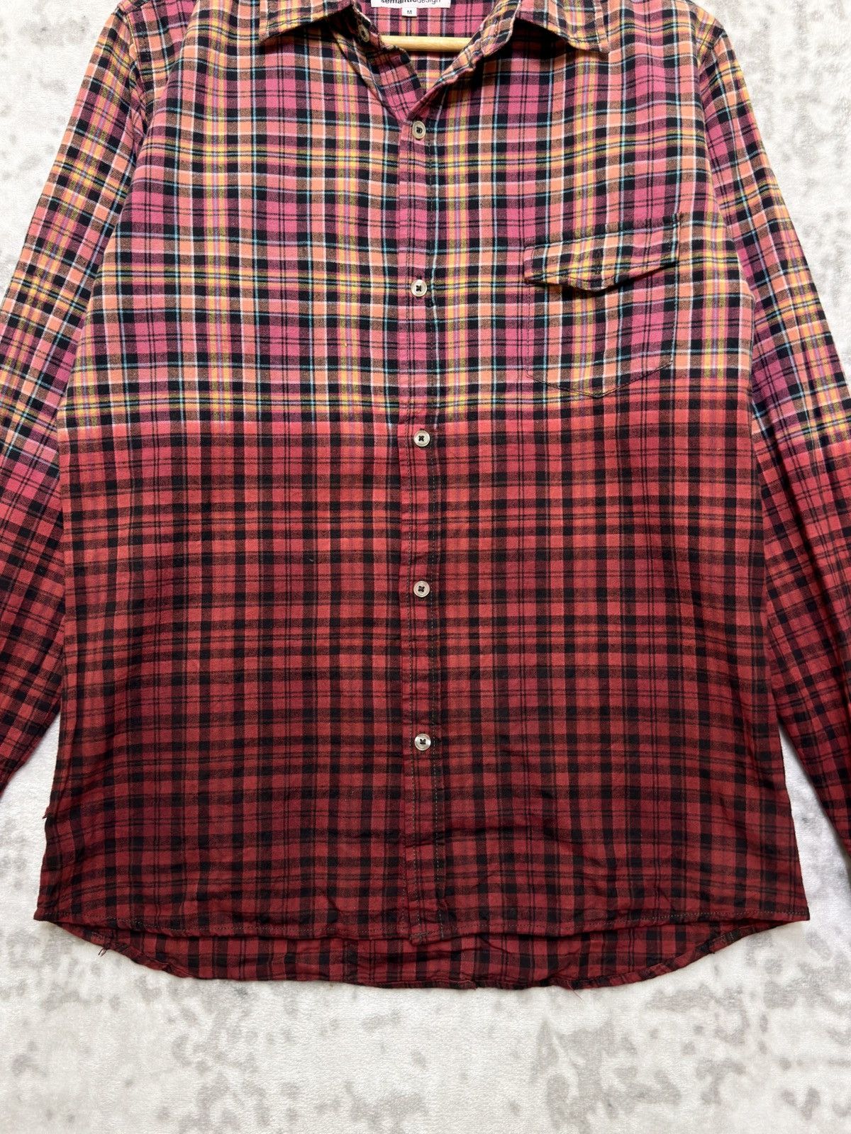 Flannel Vintage Semantic Design Reconstructed Flannel Rock Punk Size US S / EU 44-46 / 1 - 6 Thumbnail