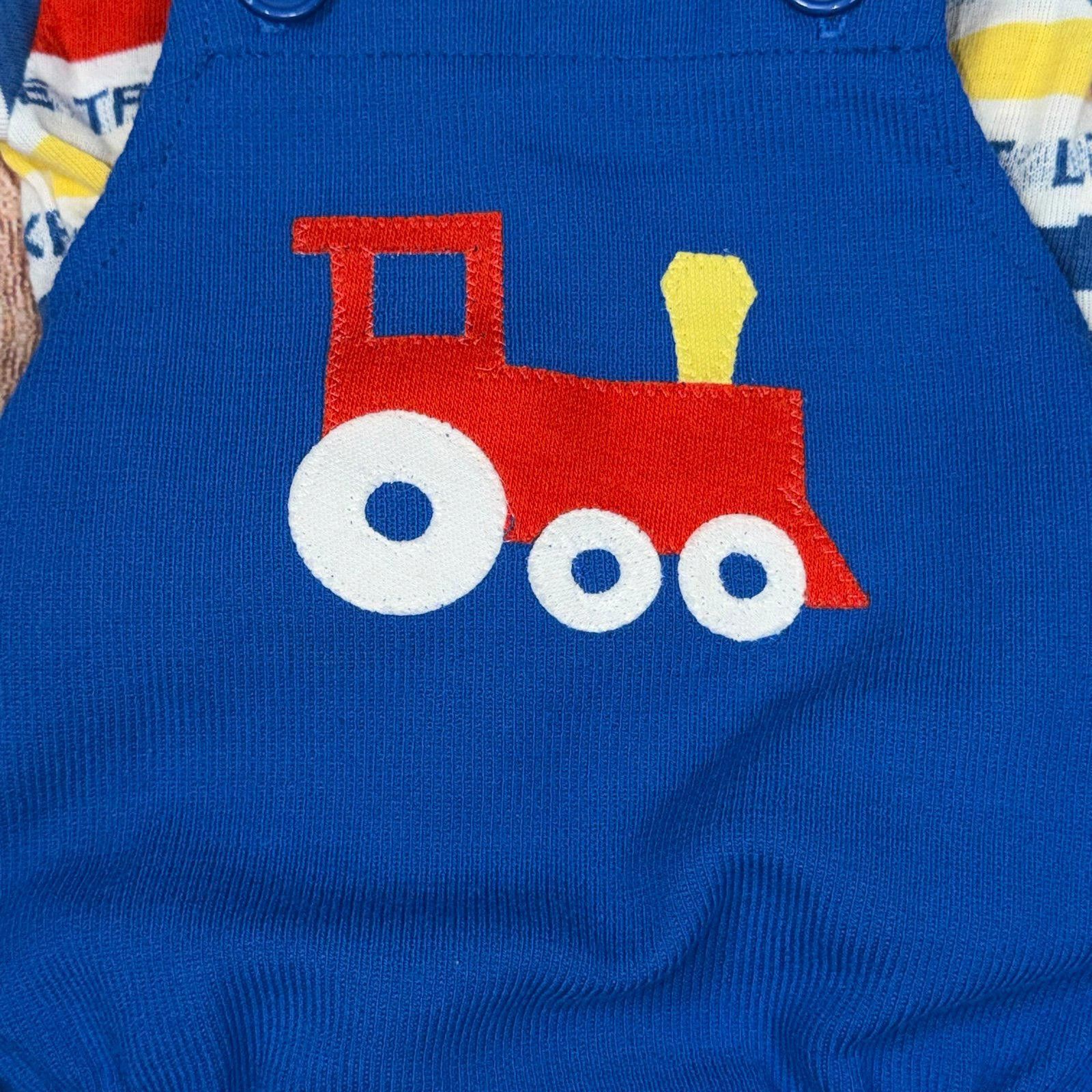 Other Carter's 18 Month Vintage Train Themed Baby Romper Size ONE SIZE - 2 Thumbnail
