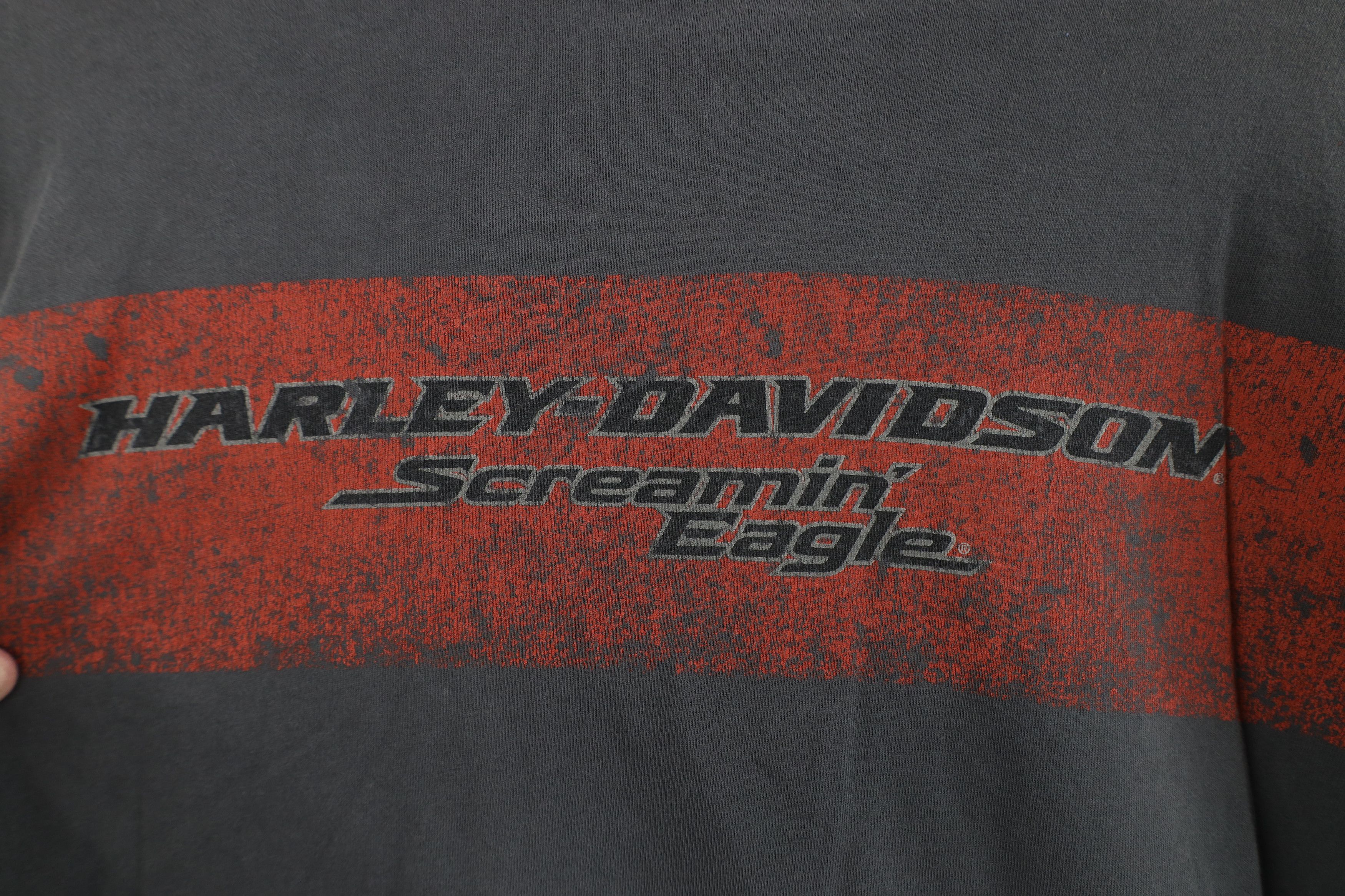 Vintage Vintage Y2K Harley Davidson Long Sleeve Henley T-Shirt Size US XXL / EU 58 / 5 - 11 Thumbnail