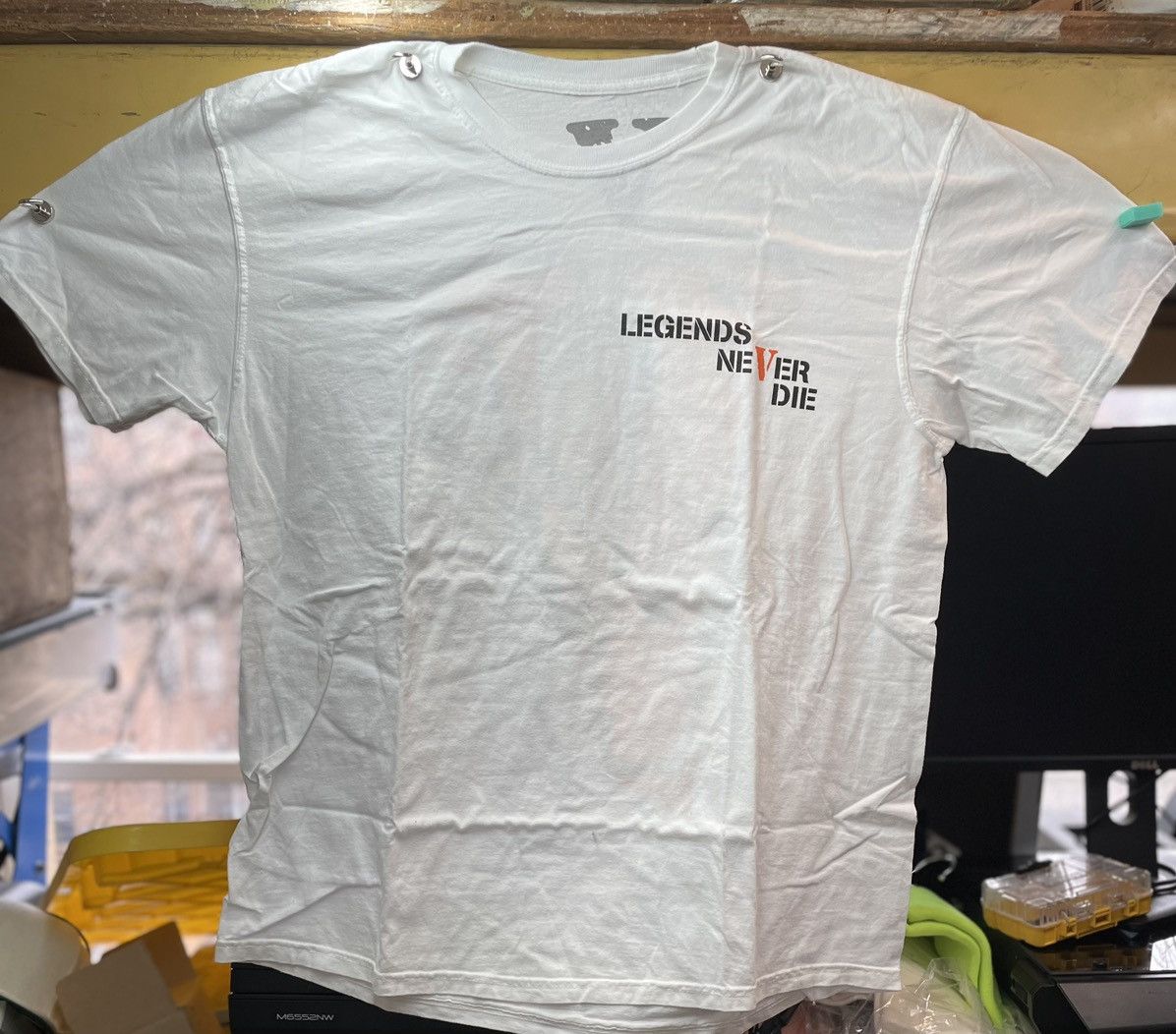 image of Vlone Butterfly Tee in White, Men's (Size XL)
