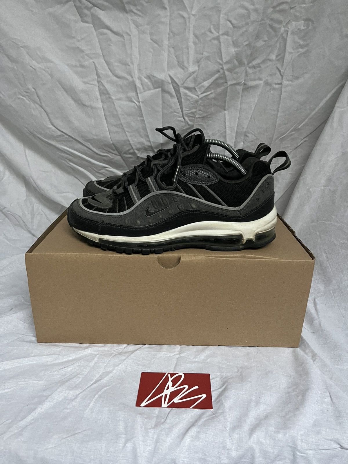 Shoes Nike Air Max 98 Mens Black Nike Air Max 98 Men's Shoes Black