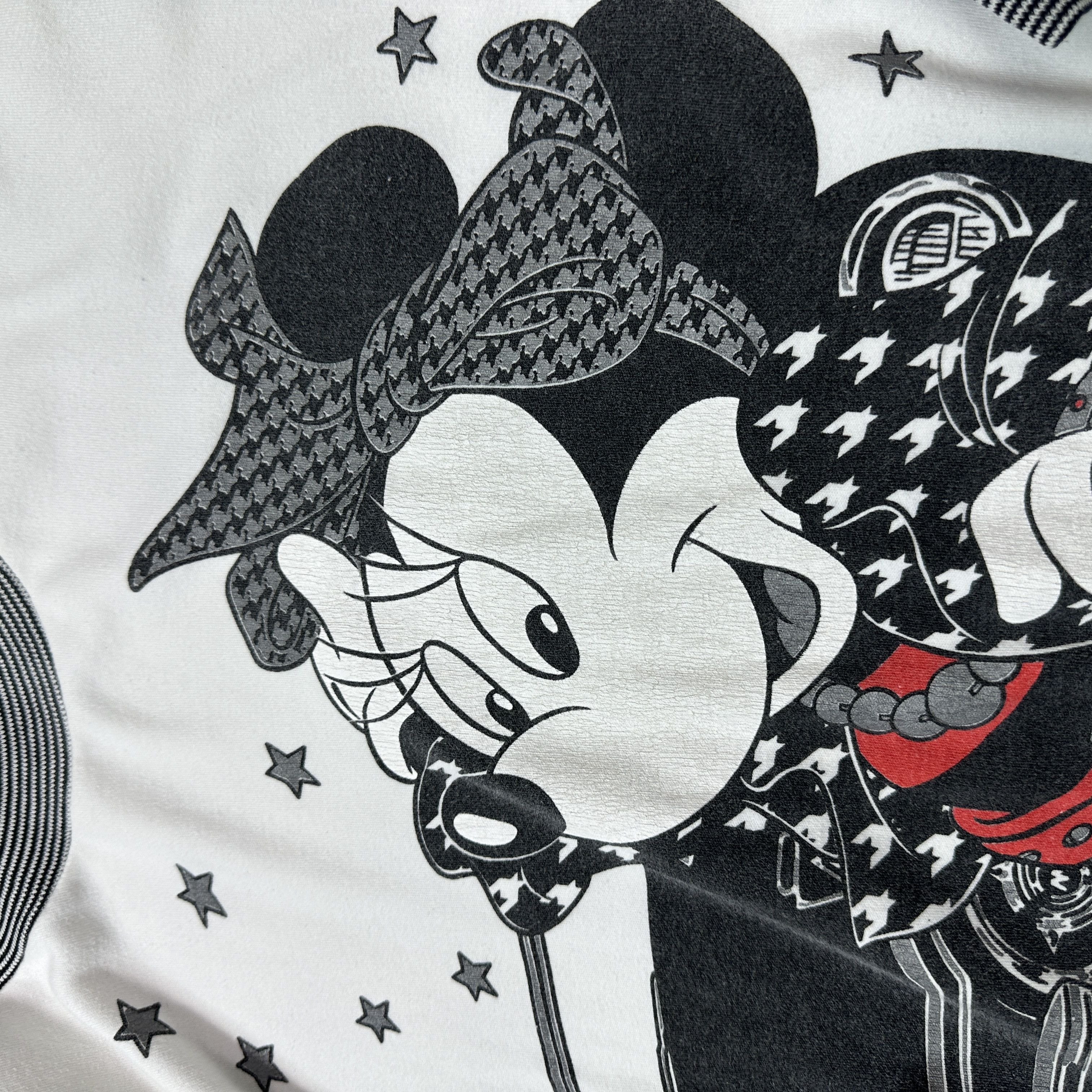 Vintage Vintage Old School Houndstooth Mickey Mouse Sweatshirt 80s Size US M / EU 48-50 / 2 - 6 Thumbnail