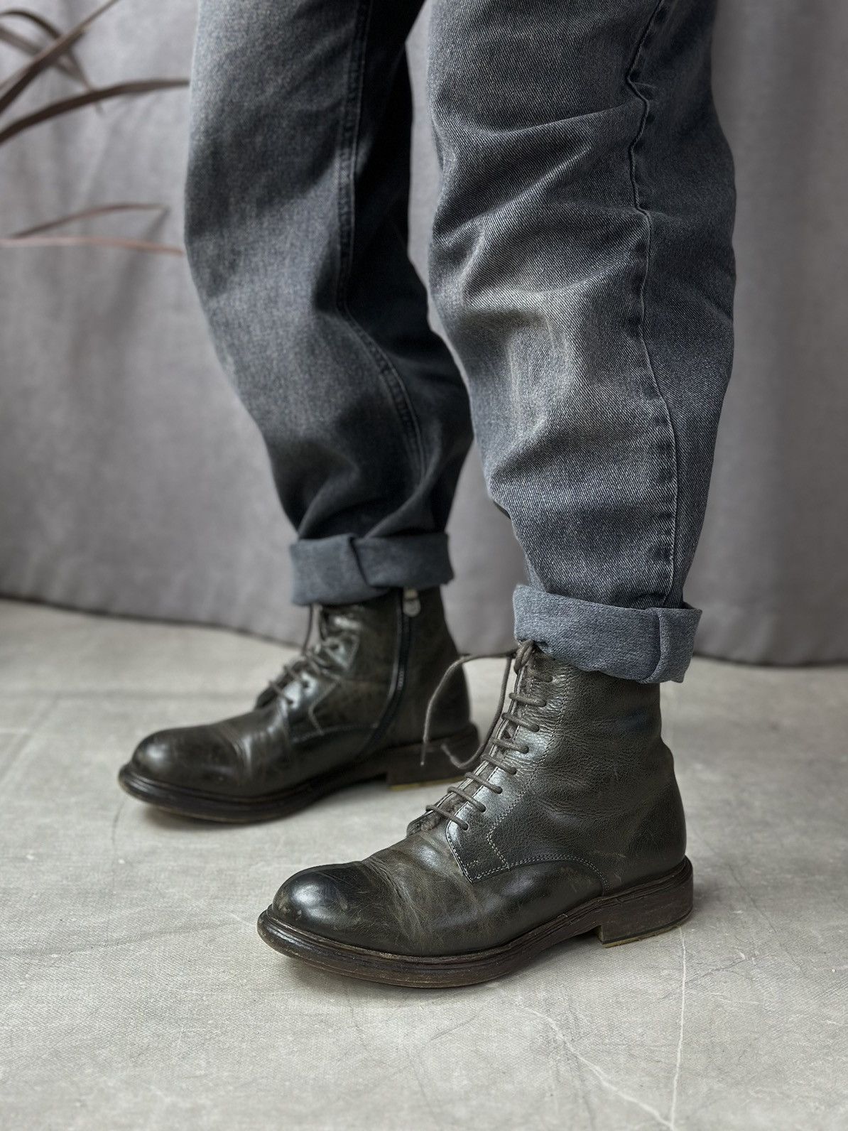 Hedi Slimane Vintage AS 98 Leather Boots IfSixWasNine Japan Balenciaga Size US 6 / EU 39 - 2 Thumbnail