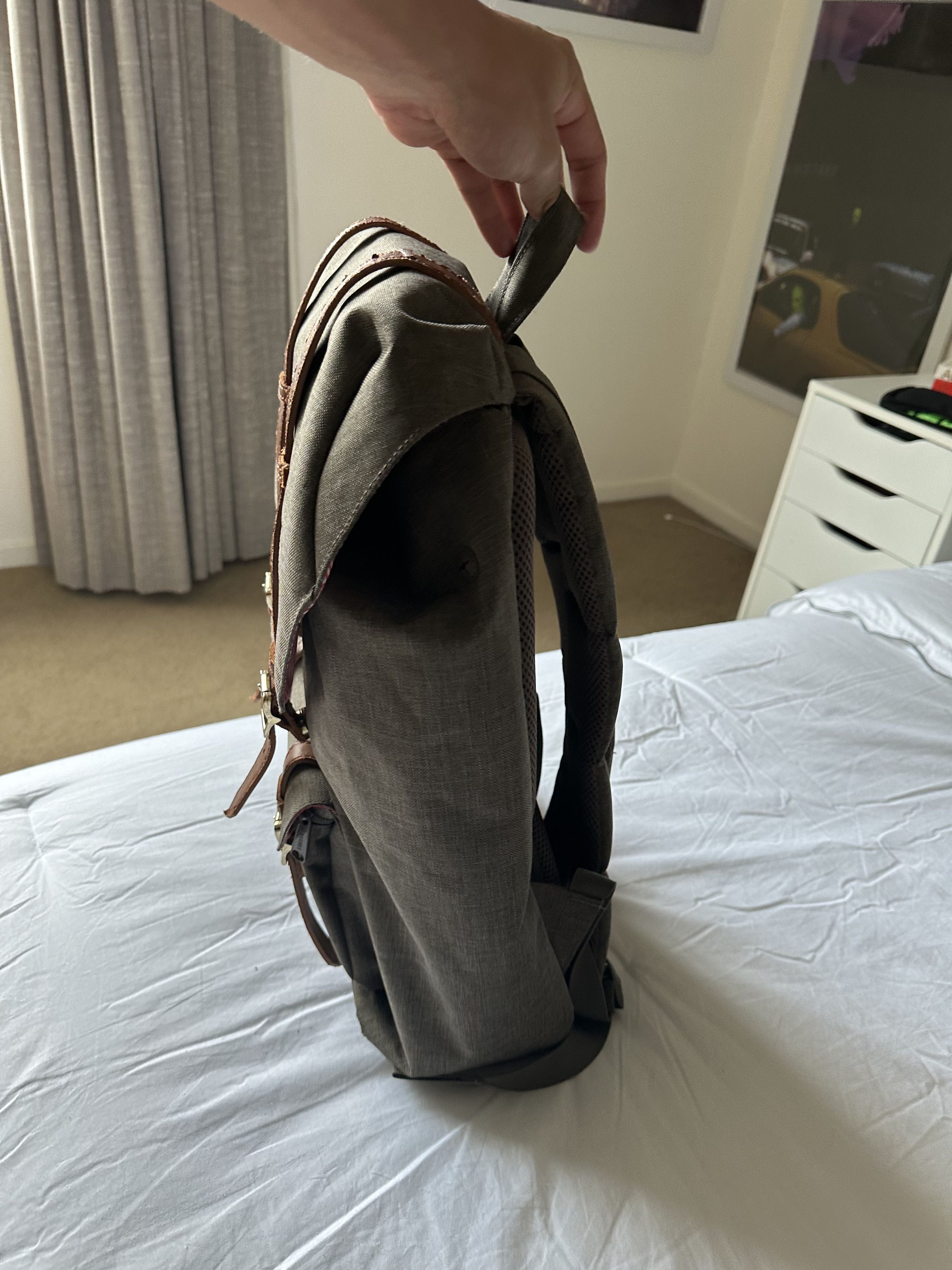 Herschel Supply Co. HERSCHEL SUPPLY CO. LITTLE AMERICA BACKPACK Ivy Green Slub Size ONE SIZE - 5 Thumbnail
