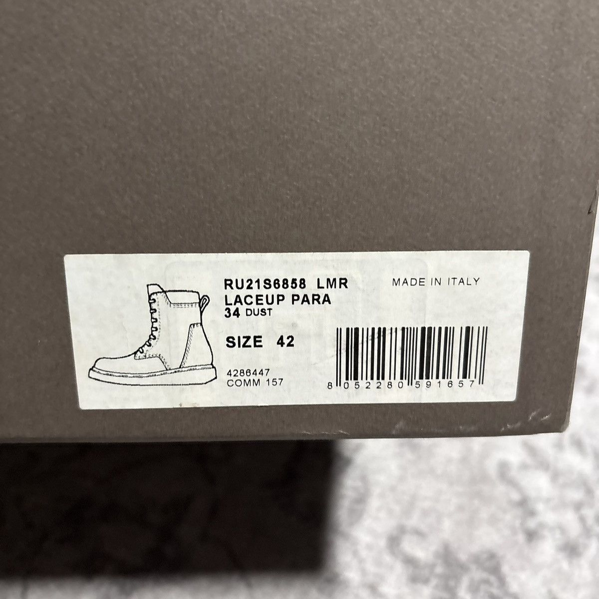 Rick Owens Rick Owens Mainline SS21 Phlegethon Para Combat Boots Dust Size US 9 / EU 42 - 13 Thumbnail