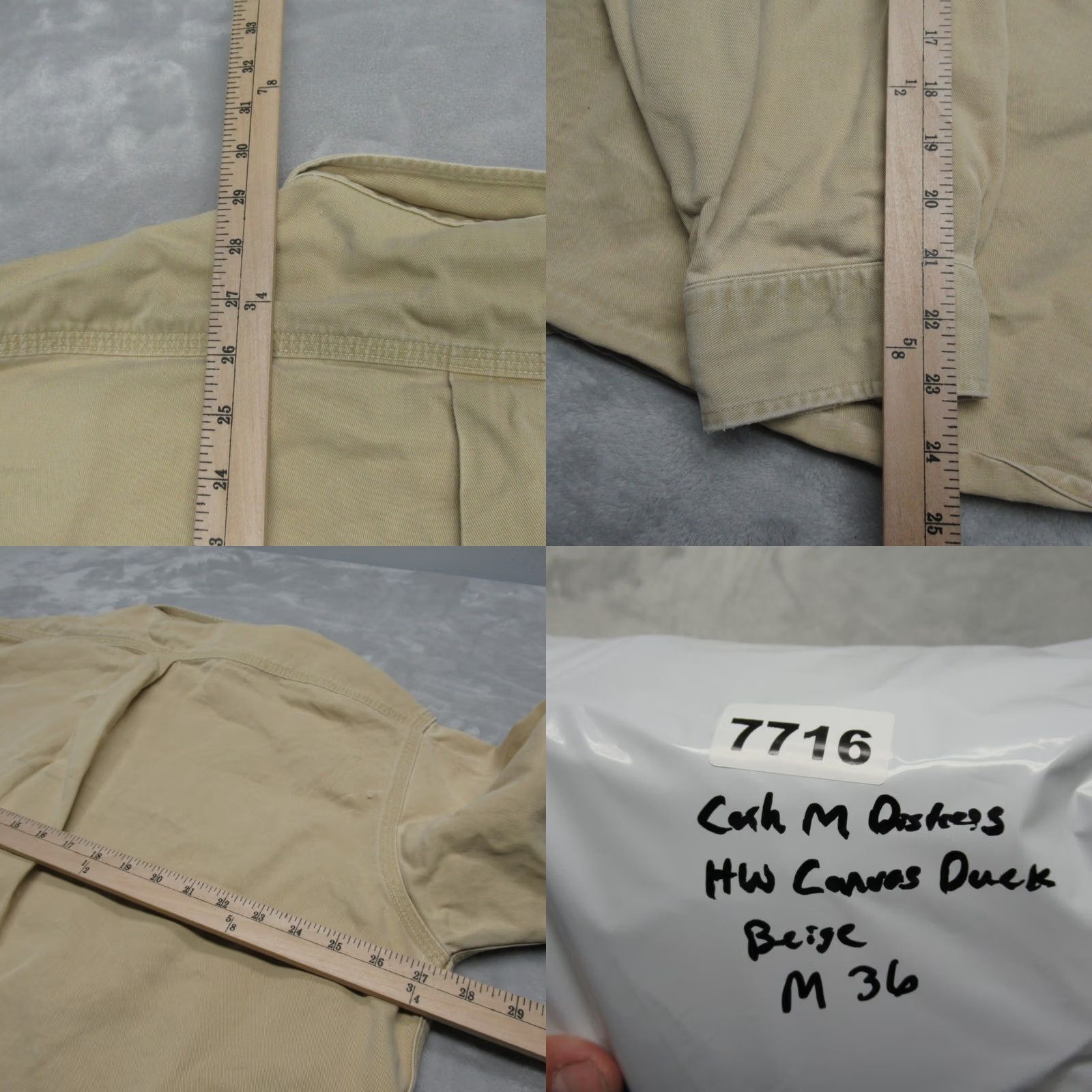Carhartt Carhartt Work Shirt Men 2XL Beige Heavyweight Cotton Canvas Twill Rugged Size US XXL / EU 58 / 5 - 10 Thumbnail