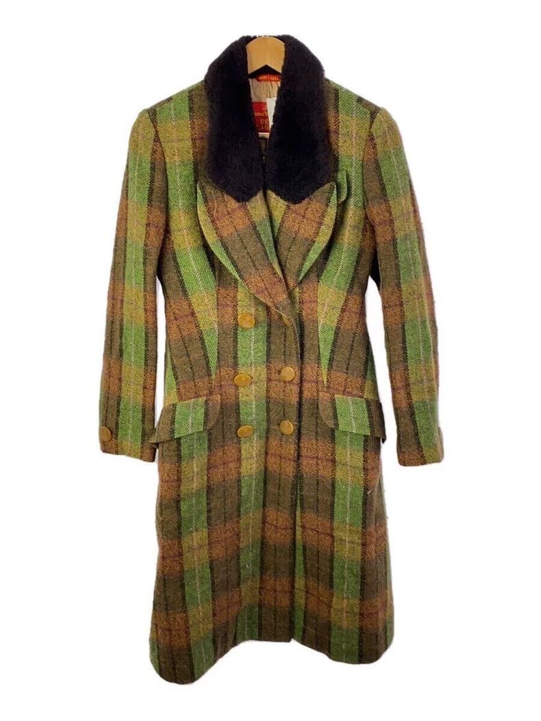 Vivienne Westwood Vivienne Westwood A woolen collar checkered coat Size XS / US 0-2 / IT 36-38 - 1 Thumbnail