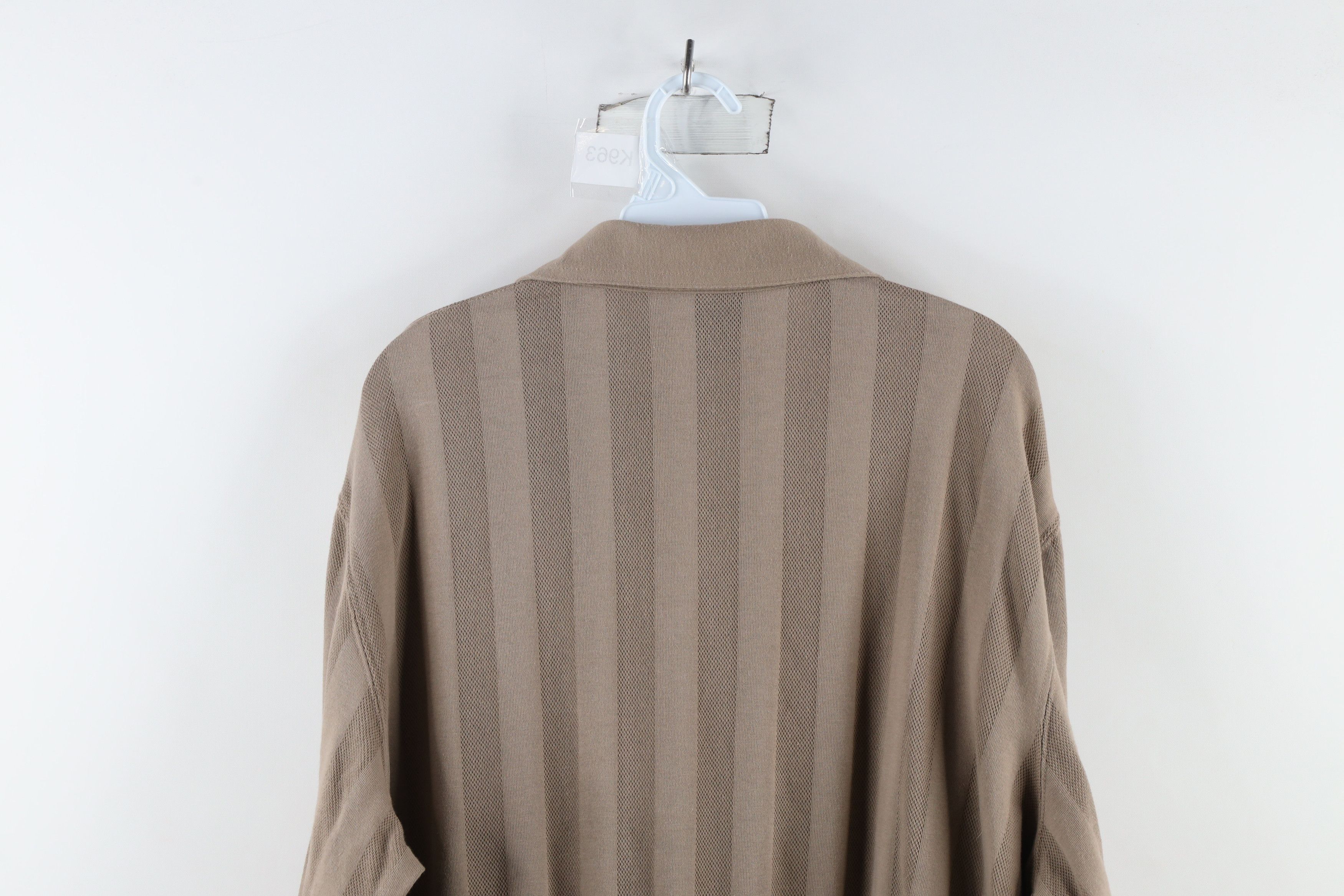 Vintage Vintage 90s Streetwear Striped Collared Pullover Polo Shirt Size US XL / EU 56 / 4 - 10 Thumbnail