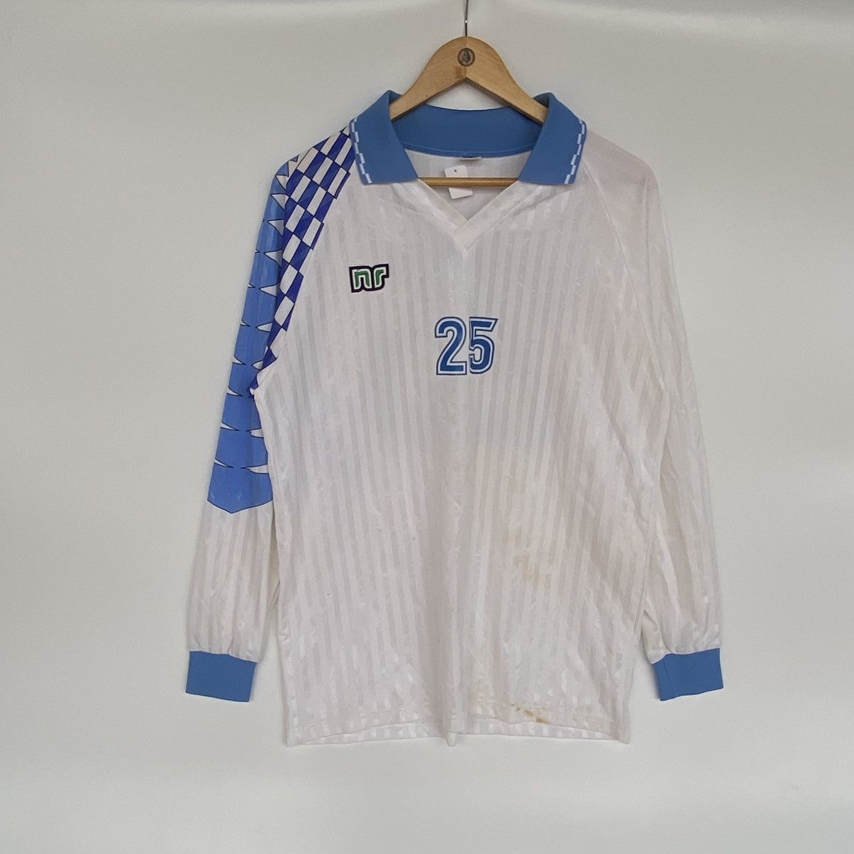 Other Vintage Norway Long Sleeve White/Blue Shirt Football Size L Size US L / EU 52-54 / 3 - 1 Thumbnail