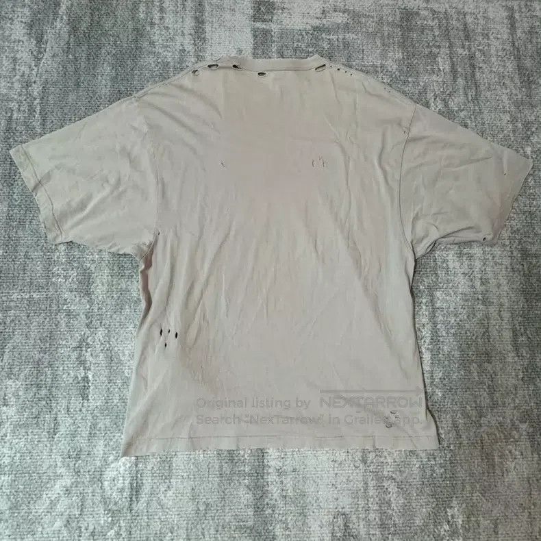Balenciaga Balenciaga Grey Blurred Mosaic Logo Short Sleeve Size US M / EU 48-50 / 2 - 2 Thumbnail