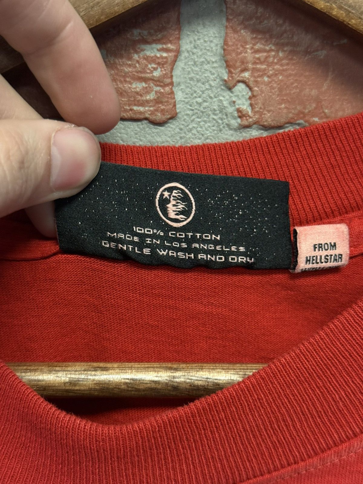 HELLSTAR Hellstar RED “NGNG” Tee Shirt 100% Authentic Size XL Size US XL / EU 56 / 4 - 7 Thumbnail