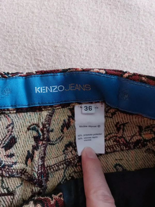 Kenzo KENZO Grass and wood half-sleeve dress Size 24" / US 00 / IT 34 - 6 Thumbnail