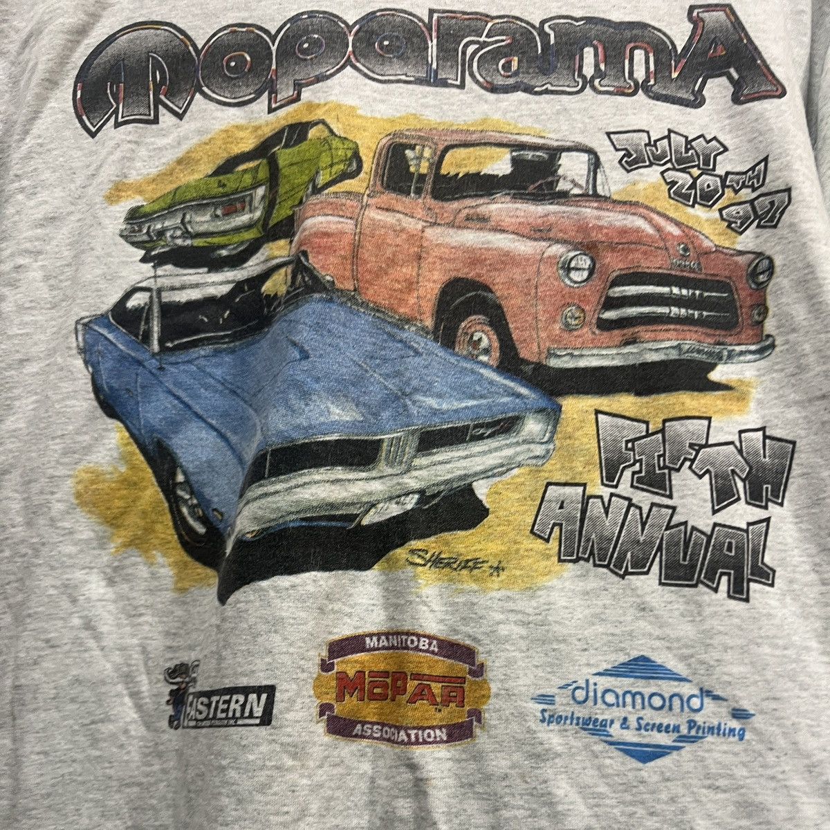 Fruit Of The Loom vintage mopar car meet tee Size US L / EU 52-54 / 3 - 3 Thumbnail