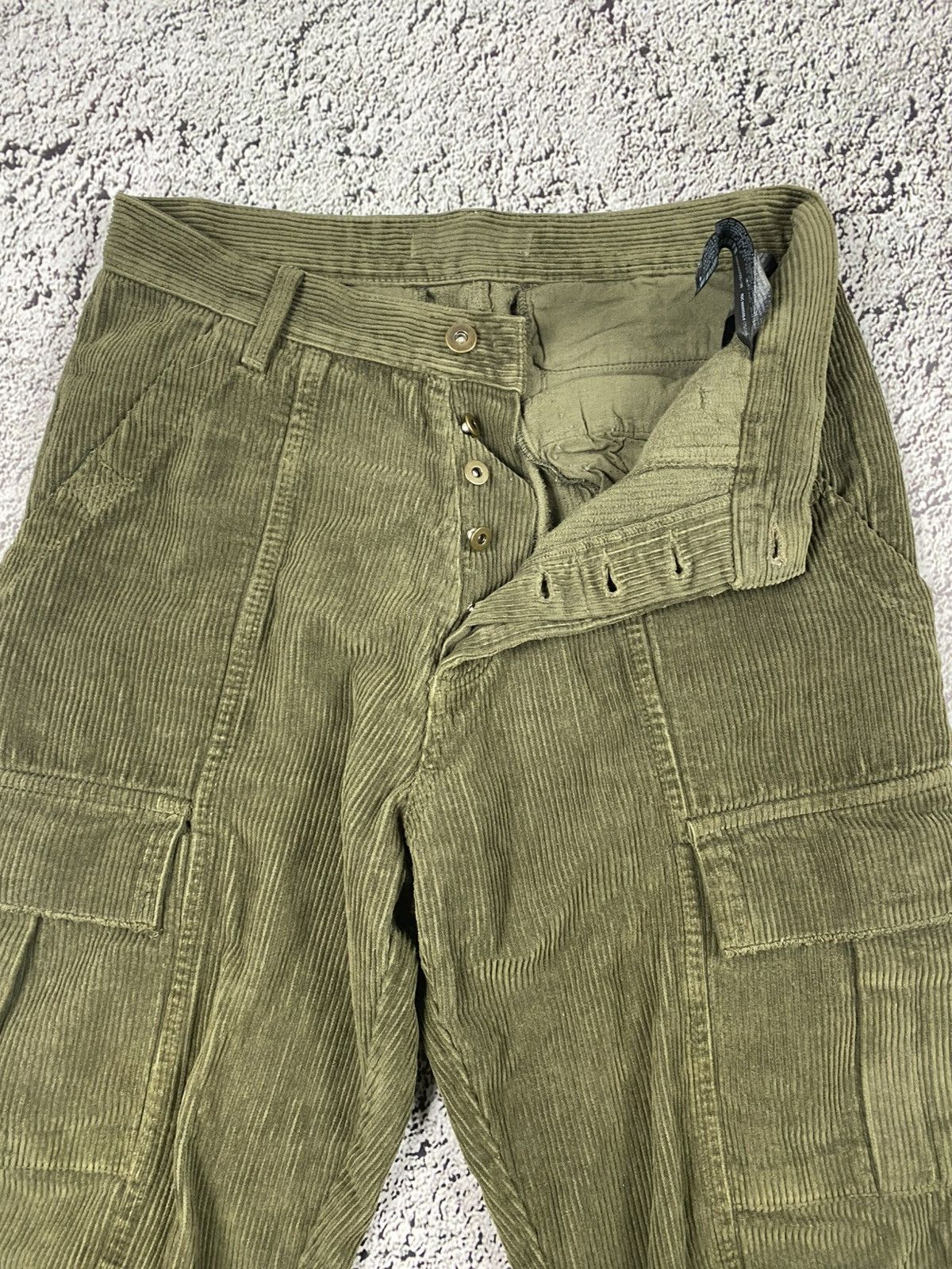 Vintage Vintage Y2K cargo corduroy cropped pants 00s streetwear Size US 30 / EU 46 - 3 Thumbnail