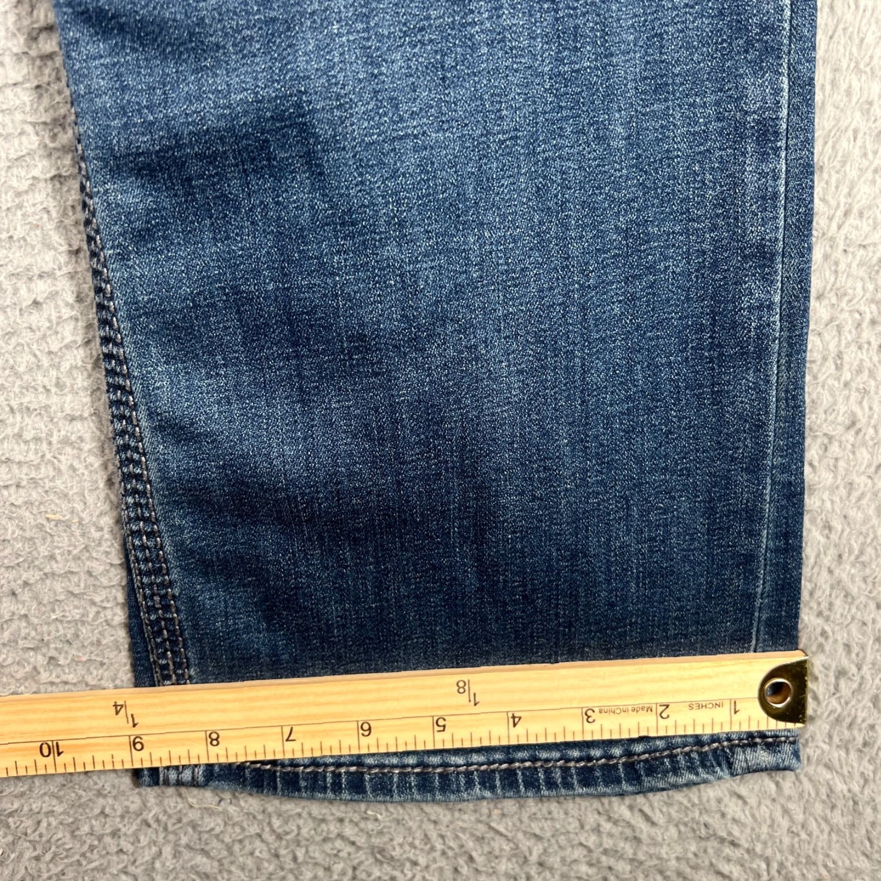 Vintage VINTAGE Buckle BKE Derek Jeans Mens 39x30 Blue Straight Leg Denim Pants Medium Wash Distressed Size US 39 - 2 Thumbnail