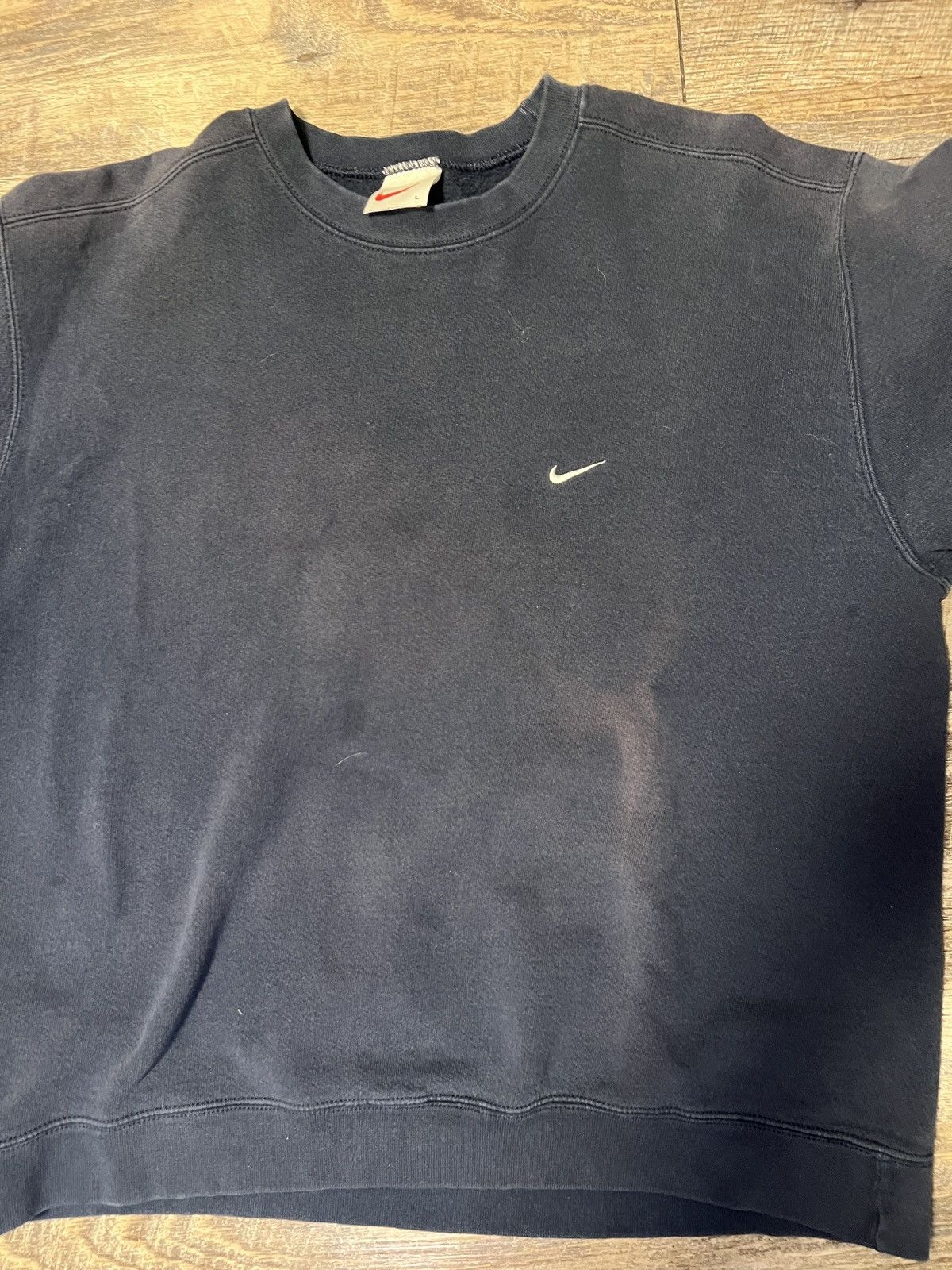 Nike Vintage Navy Nike Crewneck Size US L / EU 52-54 / 3 - 3 Thumbnail