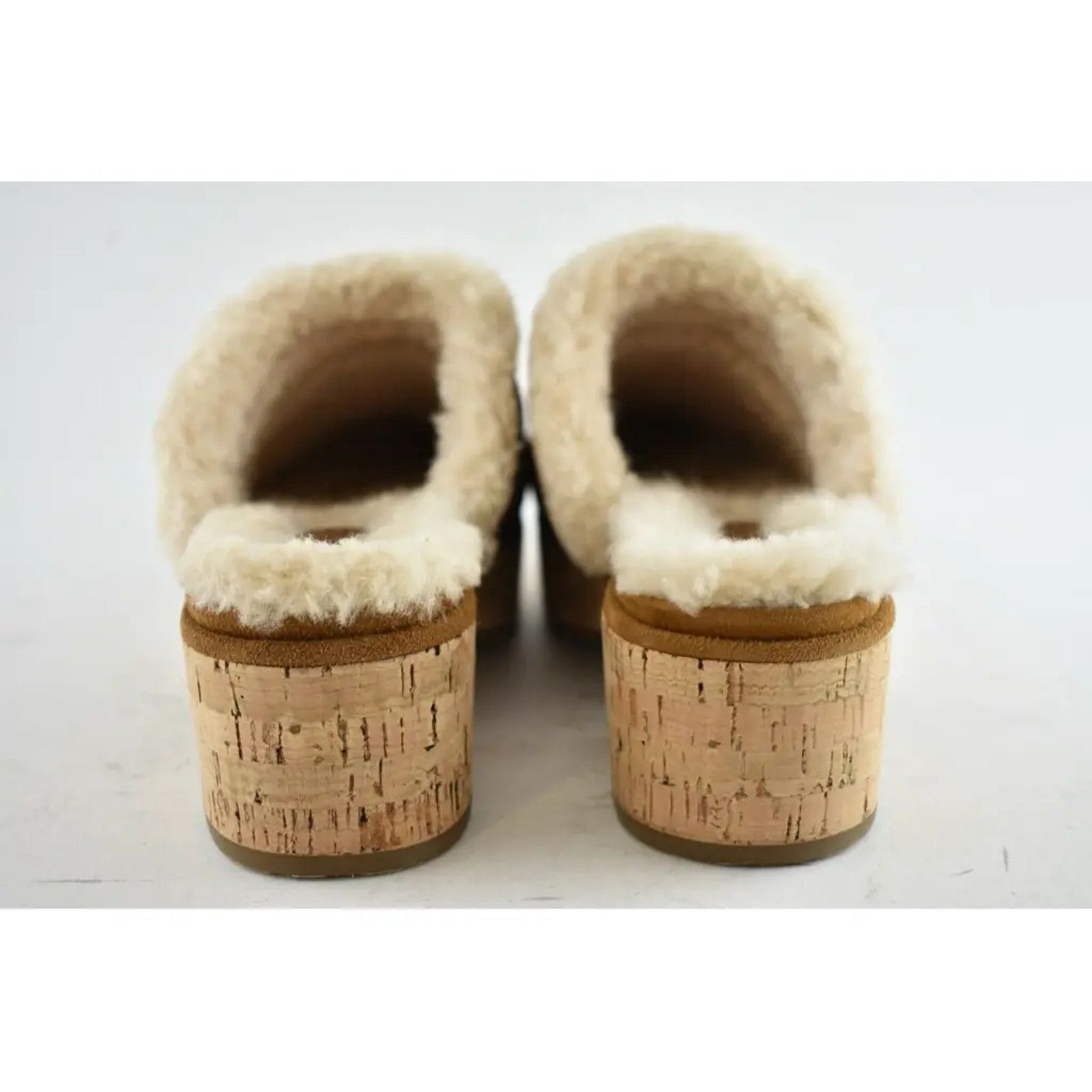 Chanel 21B Suede Turnlock CC Shearling Fur Mule Flat Clog Loafer 38 Size US 8 / IT 38 - 10 Thumbnail