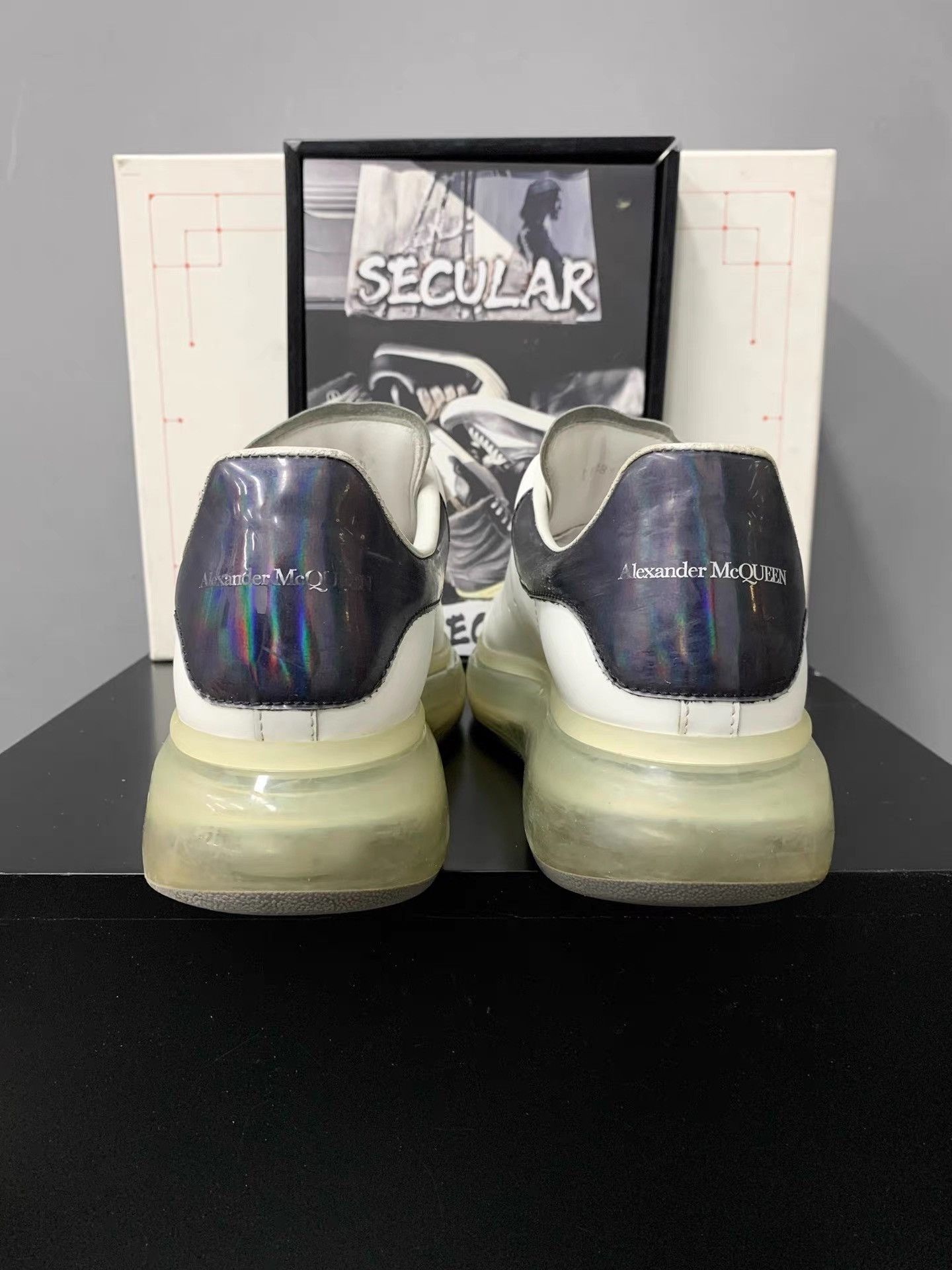 Alexander McQueen Alexander McQueen Air Cushion White Sneakers K34 Size US 8 / EU 41 - 7 Thumbnail