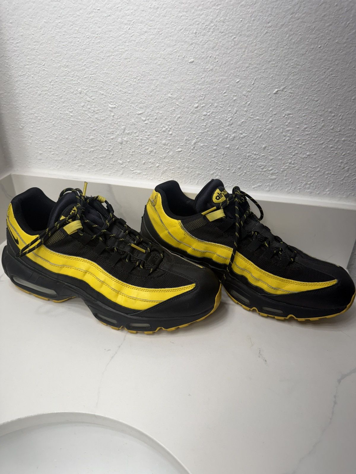 Nike Black And Yellow Air Max 95 Frequency Pack Size US 11.5 / EU 44-45 - 3 Thumbnail
