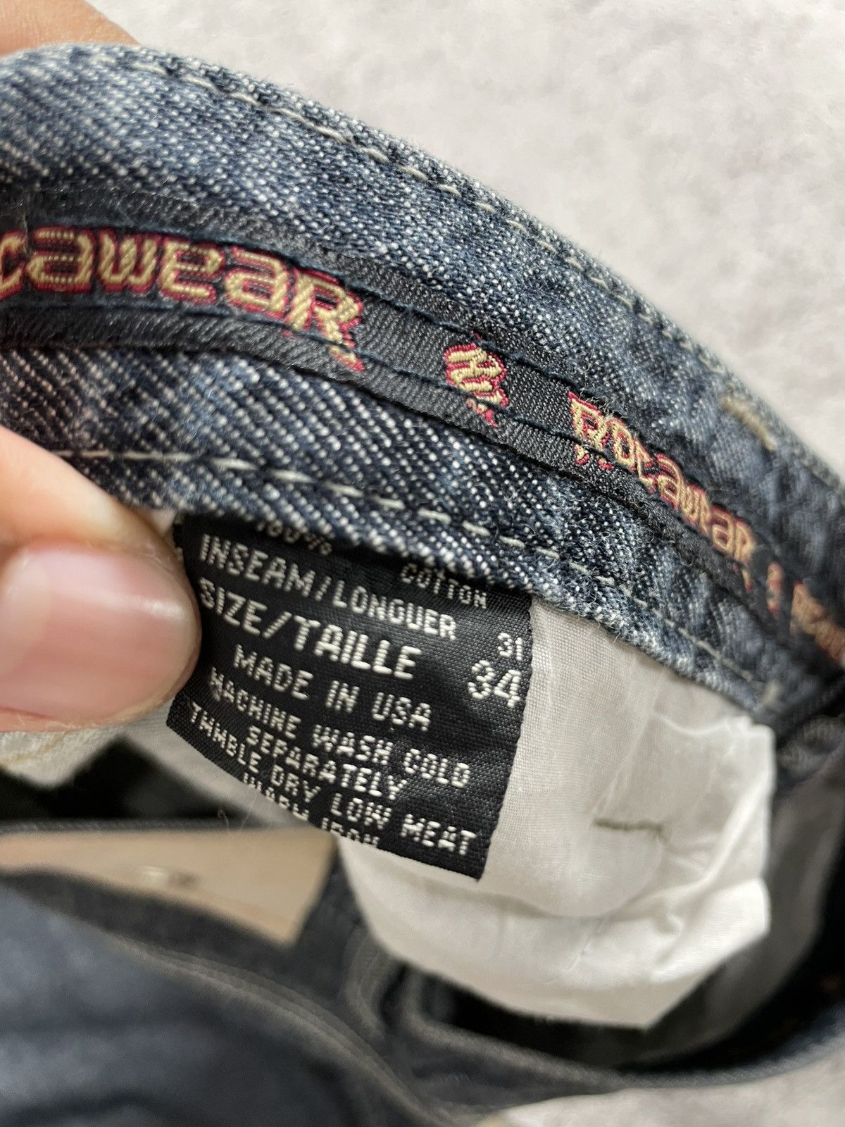 JNCO 2000s Rocawear - Hiphop y2k Baggy Jeans Tupac Size US 33 - 6 Thumbnail
