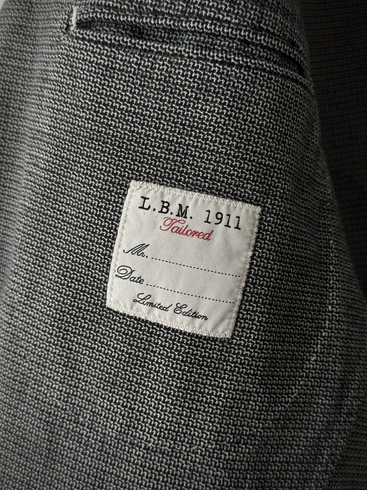 L.B.M. 1911 × Luigi Bianchi L.B.M. 1911 Two Buttons Grey Cotton Sport Jacket Size 44R - 7 Thumbnail