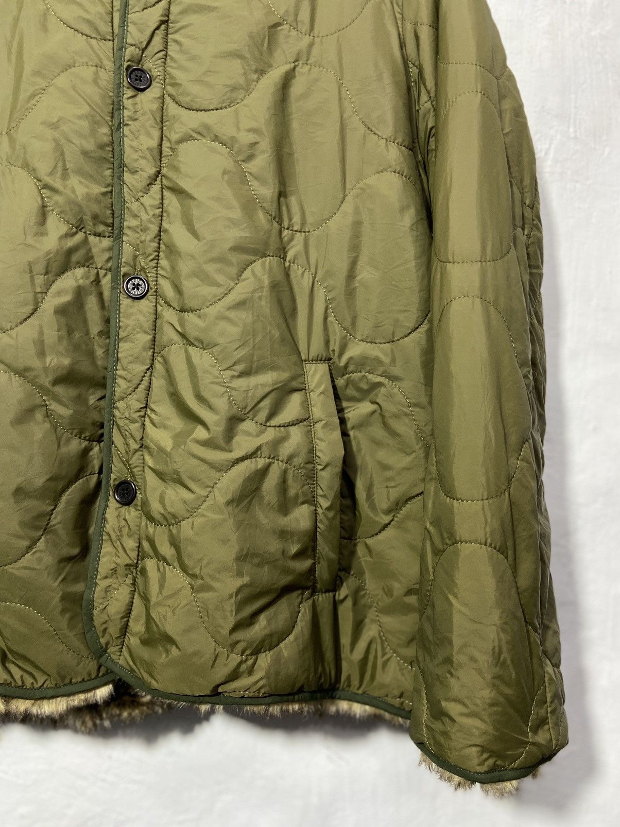 Zadig & Voltaire Zadig & Voltaire Green Fur Down Jacket Nylon Size US M / EU 48-50 / 2 - 6 Thumbnail