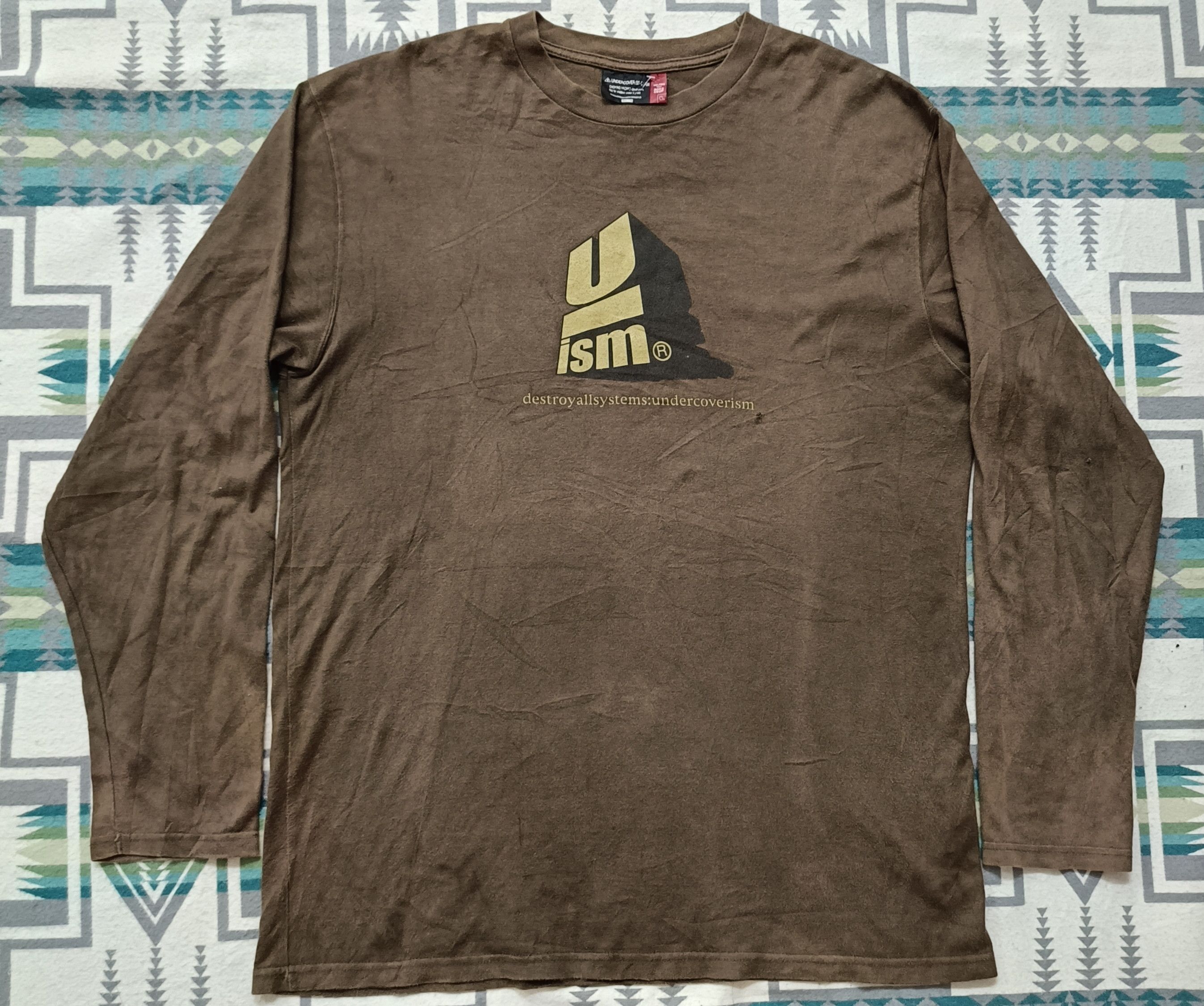 Jun Takahashi × Undercover × Vintage 🔥🔥 Rare Vintage Undercover Destroy All System L/s Tee Size US L / EU 52-54 / 3 - 2 Thumbnail