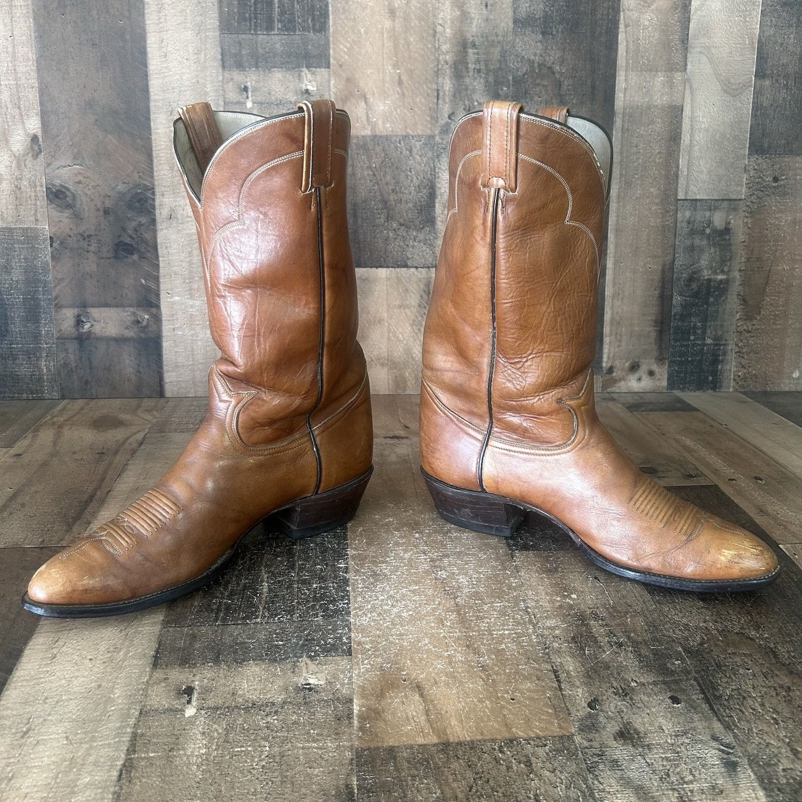 Tony Lama Tony Lama Vintage Gold Label Western Cowboy Boots Mens 12 D Size US 12 / EU 45 - 10 Thumbnail
