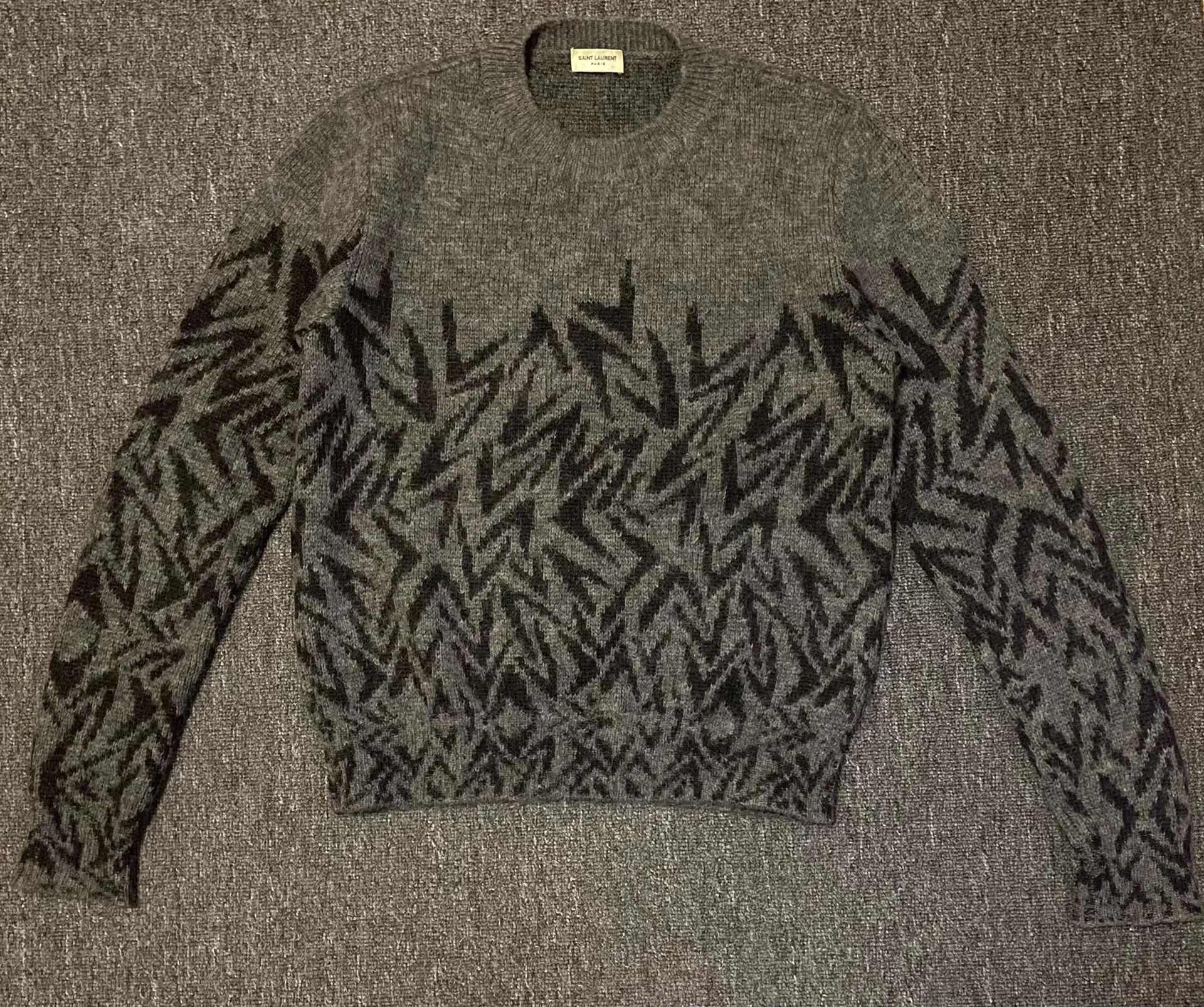 Saint Laurent Paris Multi Pattern Knit Sweater XS Size US XS / EU 42 / 0 - 1 Thumbnail