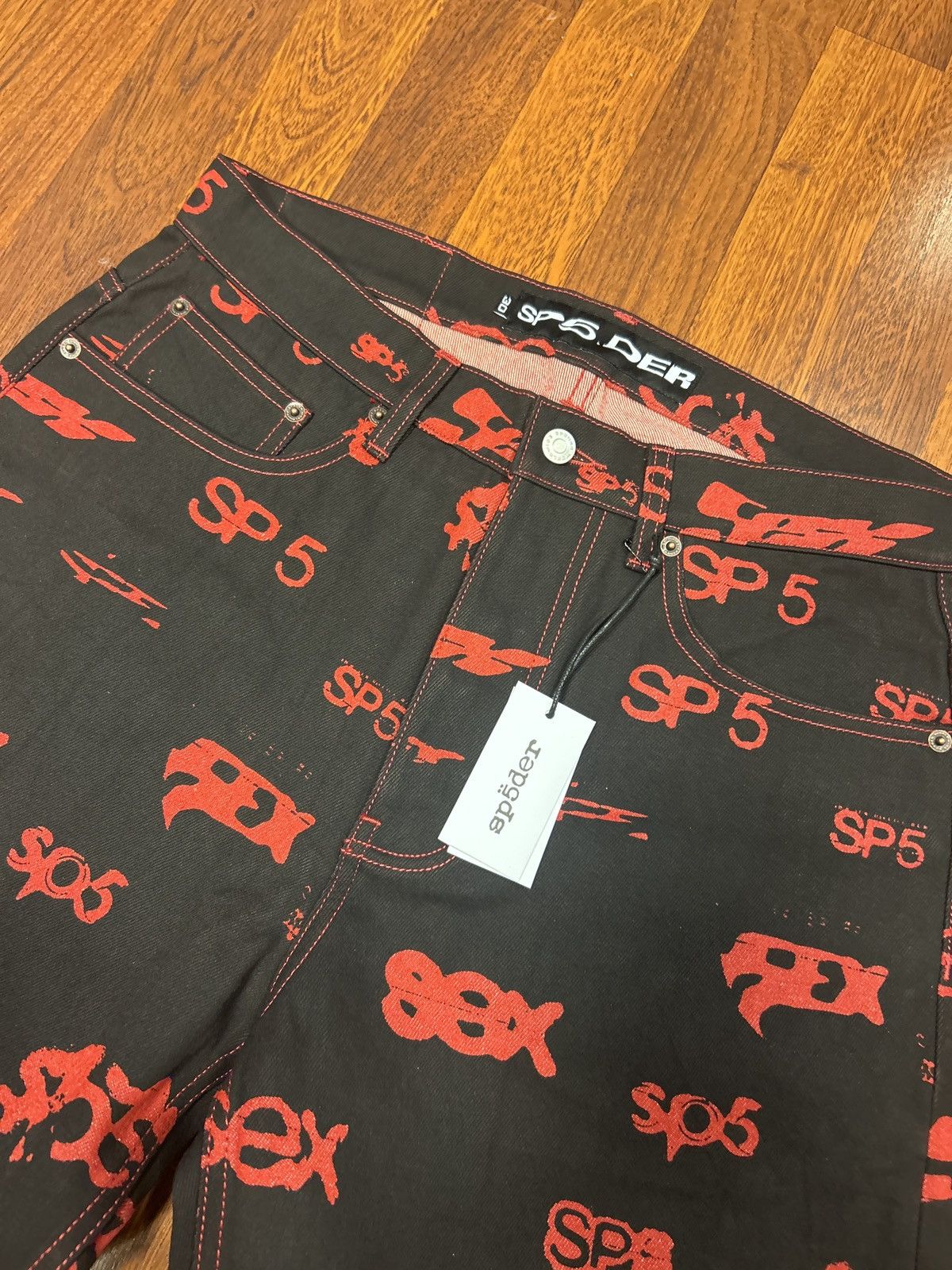 Spider Worldwide Sp5der Sex AOP Denim Jeans | Grailed Spider Worldwide Sp5der Sex AOP Denim Jeans | Grailed