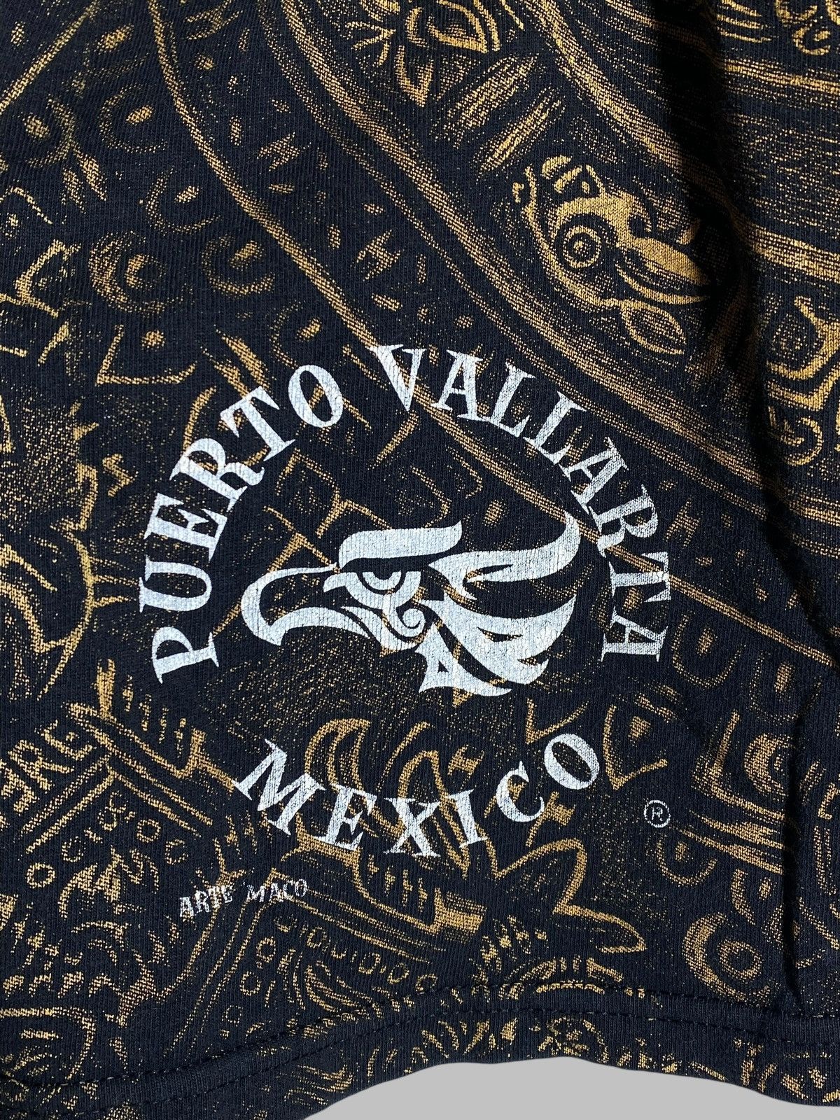 Band Tees × Vintage Vintage Y2K Aztec AOP Mexico Puerto Vallarta T Shirt Size US M / EU 48-50 / 2 - 8 Thumbnail