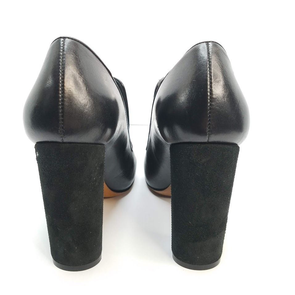 Damir Doma Womens Made in Italy Black Leather Pumps Shoes Size 37 Size US 7 / IT 37 - 4 Thumbnail