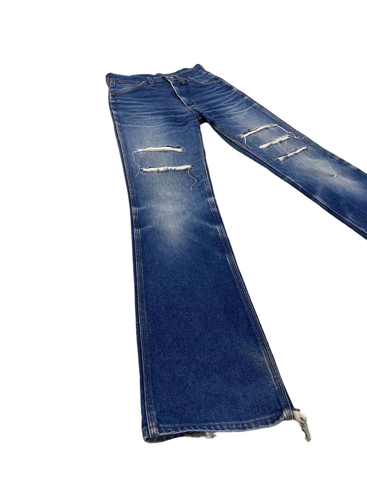 Flare Jeans Vtg Wrangler USA Distress Boot Cut 7🟦5