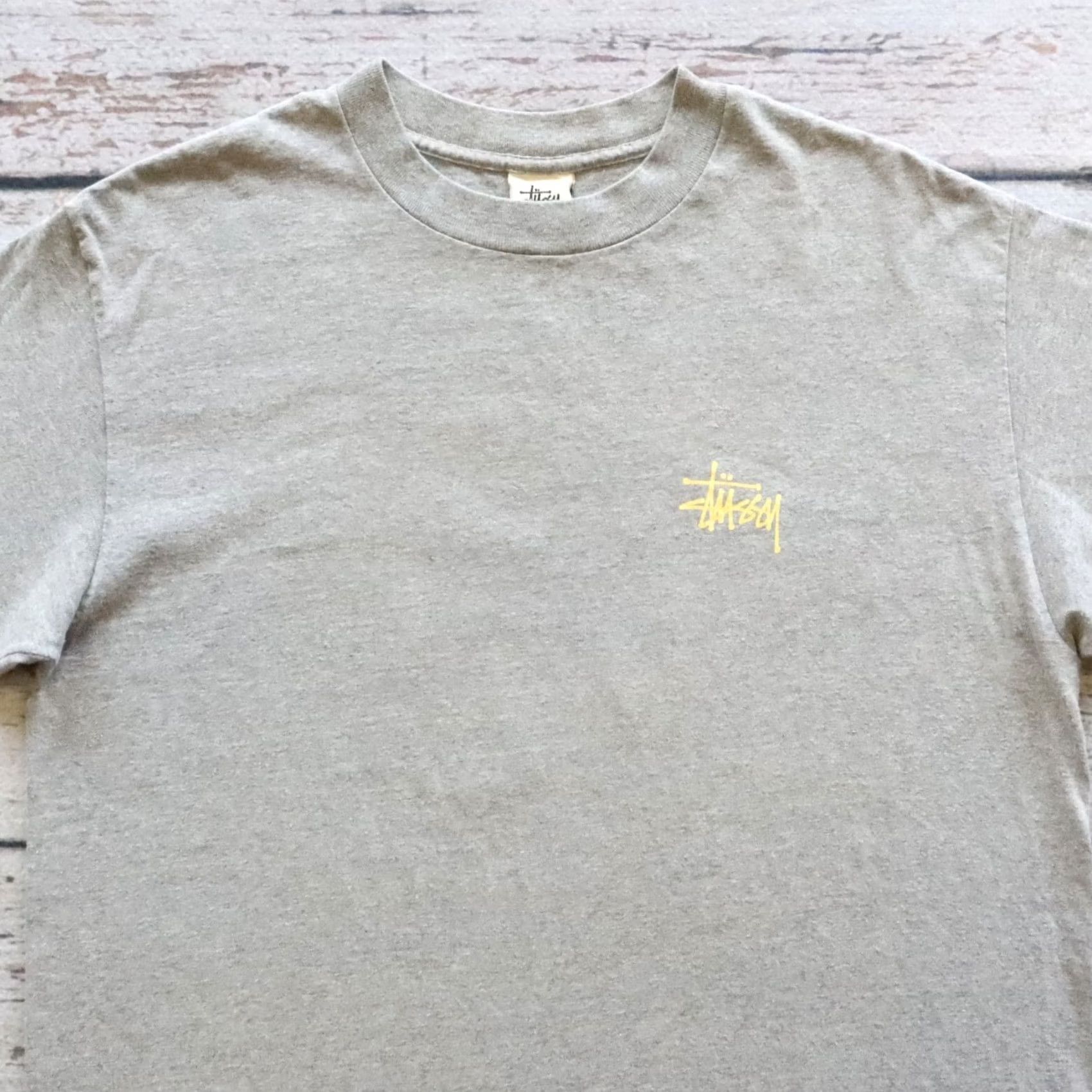 Logo 7 Vintage Stussy S Logo Tee - Size L - Gray - T Shirt - Men - 90s - Single Stitch Size US L / EU 52-54 / 3 - 3 Thumbnail