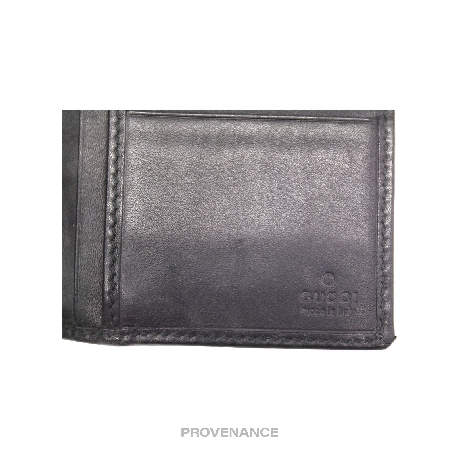 Gucci 🔴 Gucci Pocket Organizer Wallet - Black GG Guccissima Size ONE SIZE - 6 Thumbnail