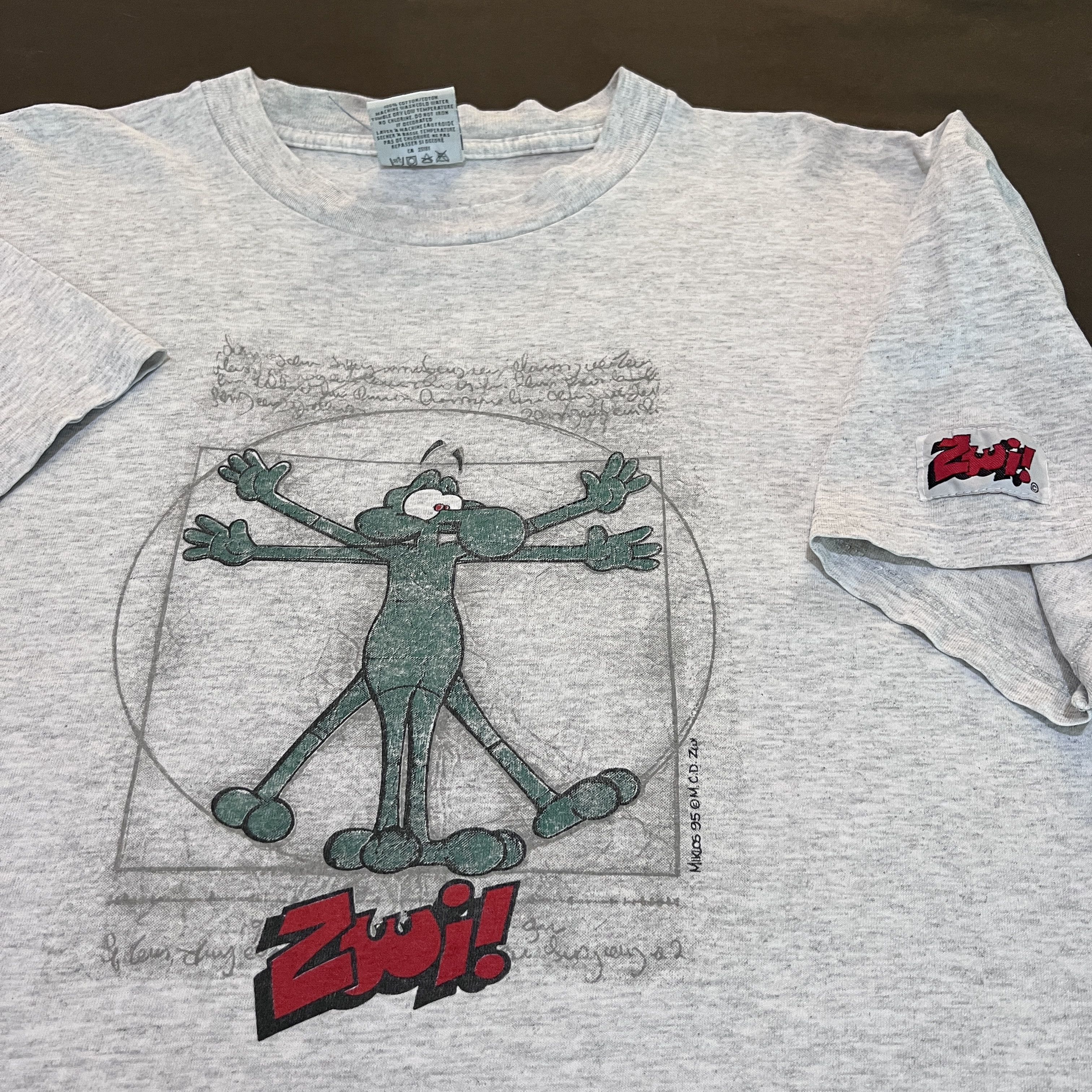 Vintage Vintage ZWI Leonardo Da Vinci Cartoon comic Graphic Funny Size US L / EU 52-54 / 3 - 3 Thumbnail