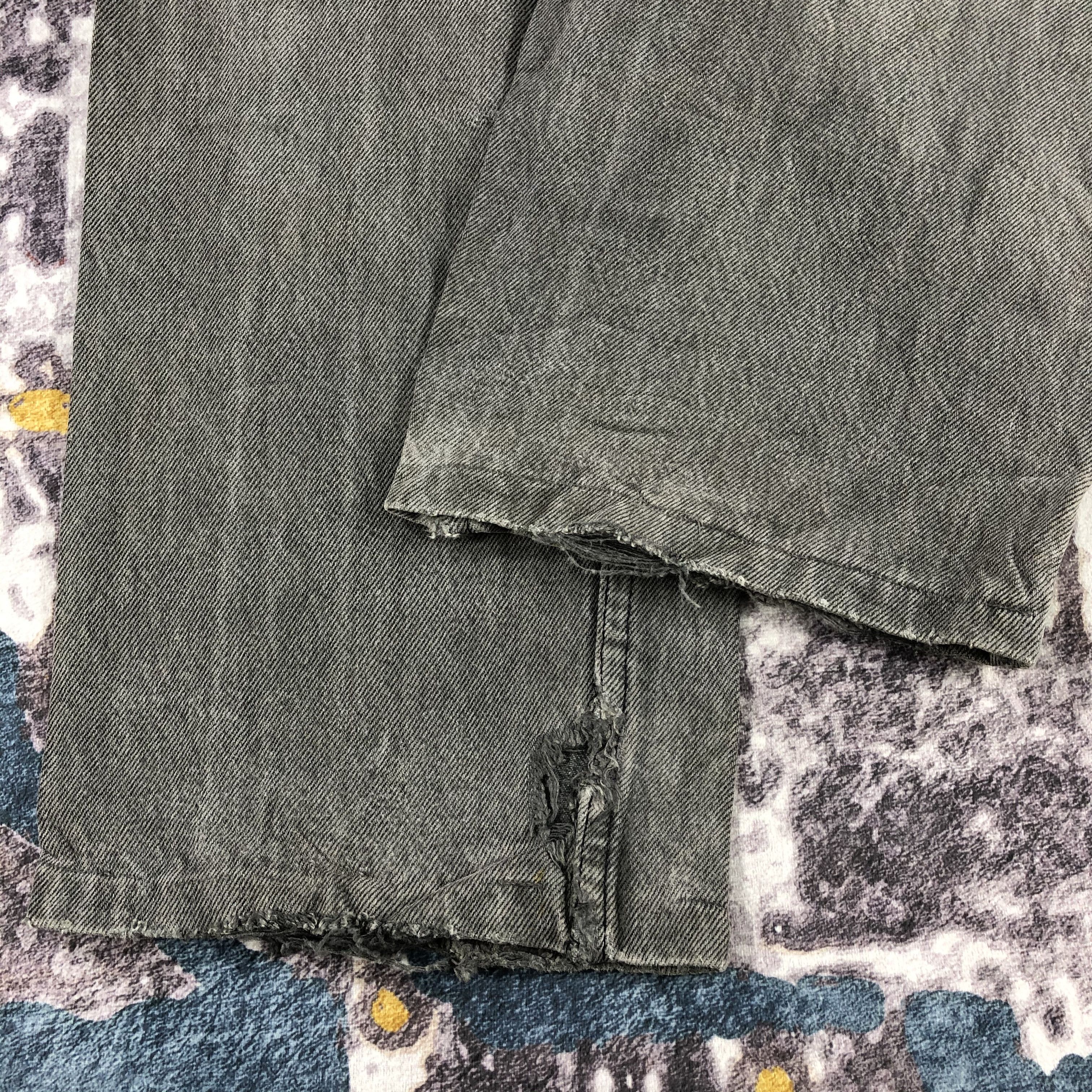 Levi's × Vintage 90s Vintage Faded Black Levis 501 Jeans-JM2111 Size US 32 / EU 48 - 4 Thumbnail