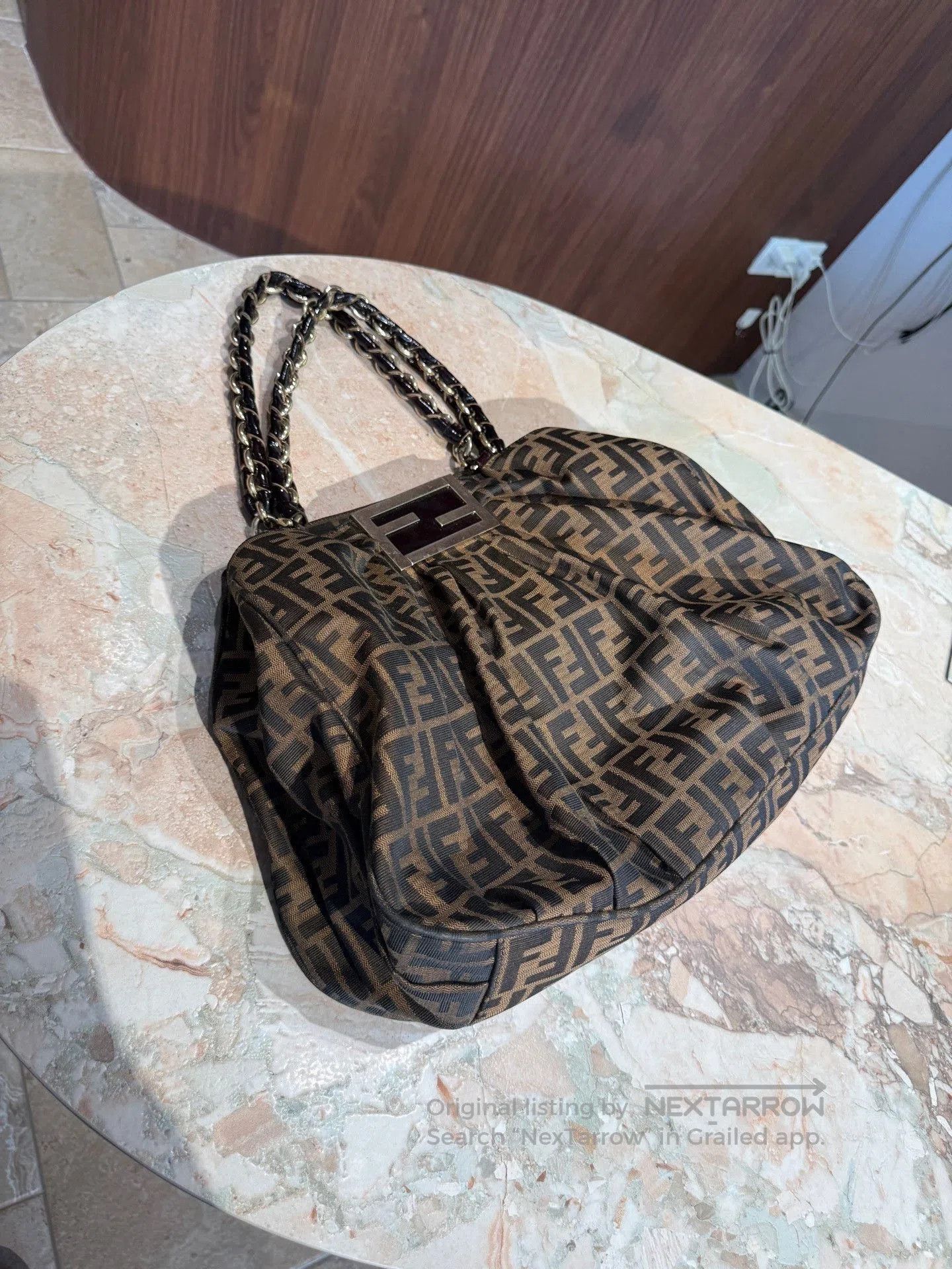 Fendi Fendi Vintage Monogram Canvas Tote. Size ONE SIZE - 6 Thumbnail