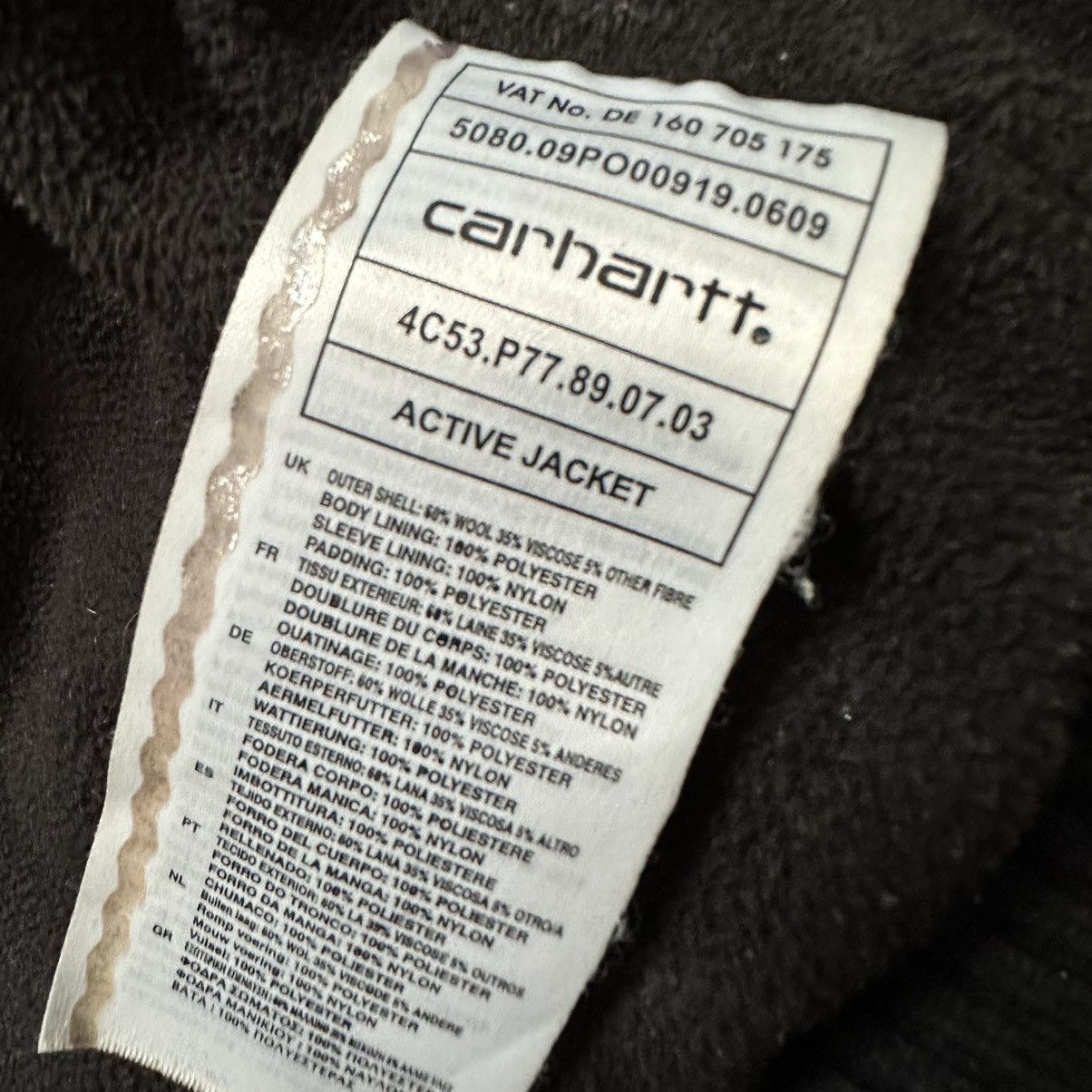 Carhartt Carhartt Active Jacket Wool Men’s Jacket Size:L Size US L / EU 52-54 / 3 - 7 Thumbnail