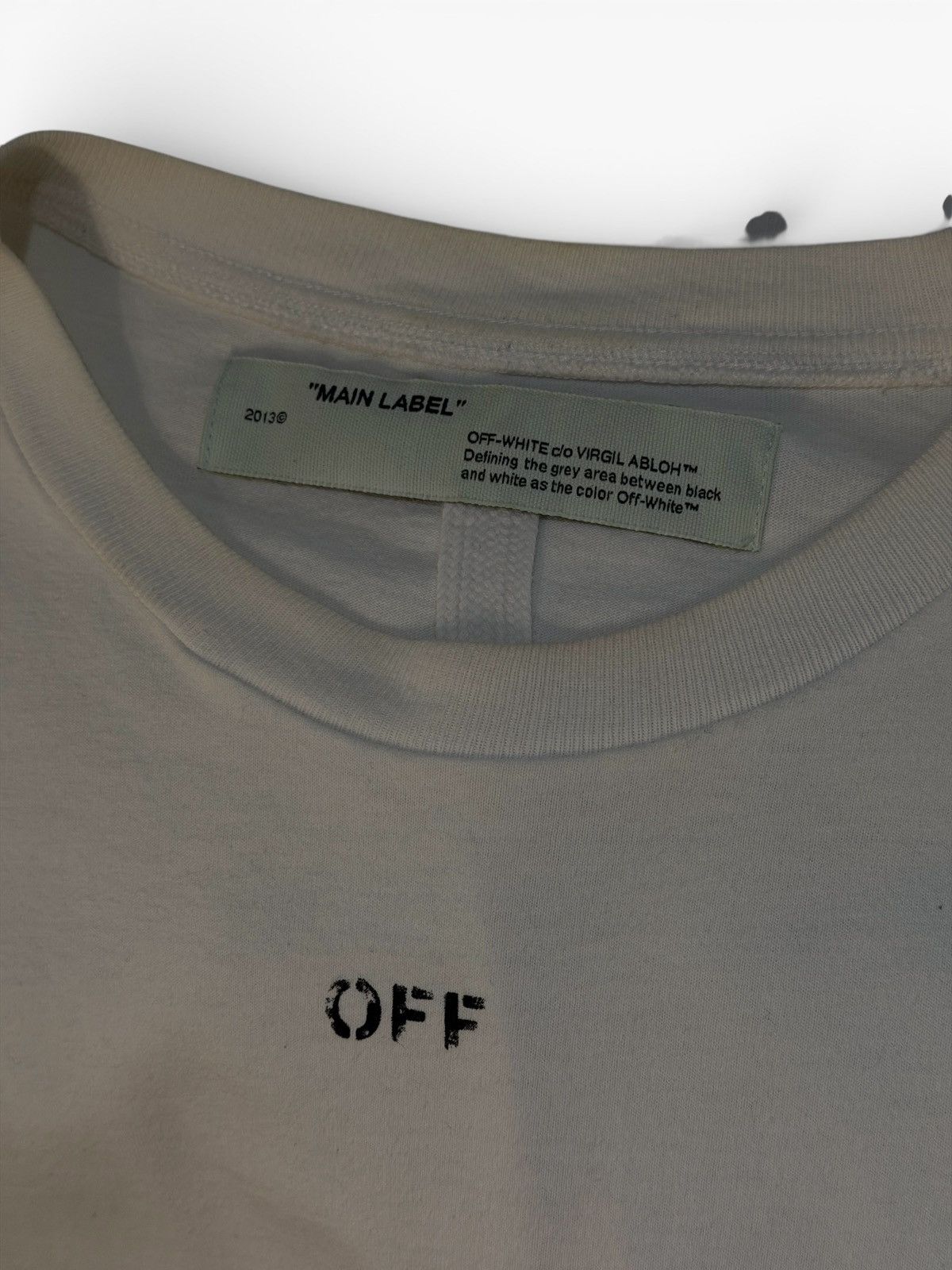 Off-White OFF-WHITE SS19 SSENSE EXCLUSIVE INCOMPLETE SPRAY PAINT TEE Size US XS / EU 42 / 0 - 3 Thumbnail