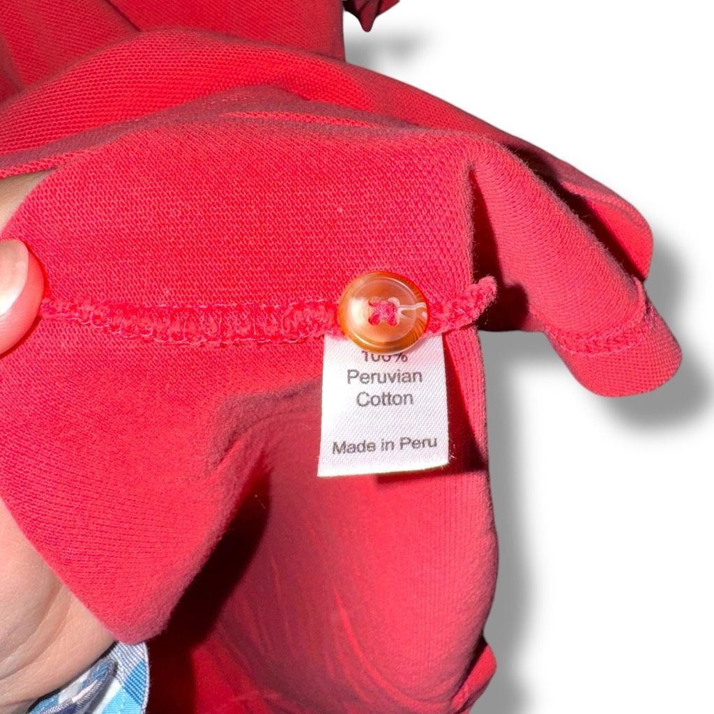 Perlis Salmon Red Perlis Pique Mesh Crawfish Polo Shirt M Size US M / EU 48-50 / 2 - 8 Thumbnail