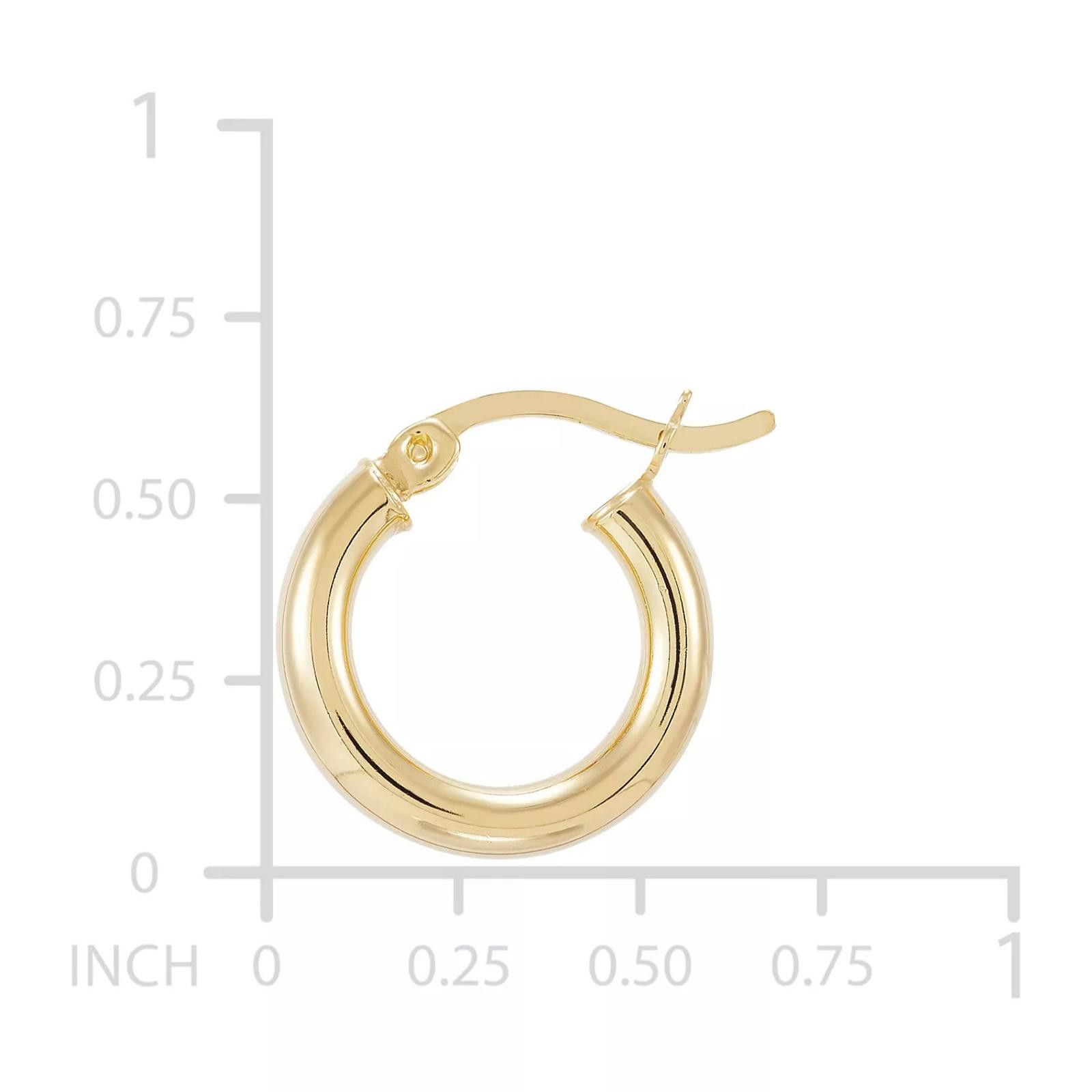 Giani Bernini Macy's Giani Bernini Polished Tube Hoop Earrings, 15mm Size ONE SIZE - 6 Thumbnail