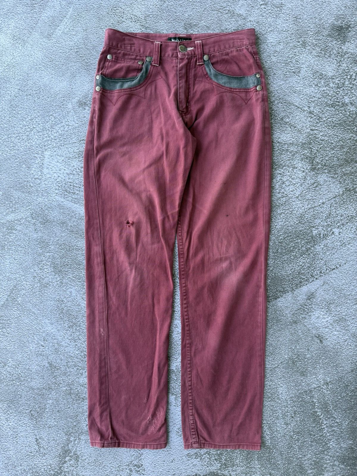 20471120 × Beauty Beast × Japanese Brand Wild life jeans pants button skull Ifsixwas goa style Size US 29 - 2 Thumbnail
